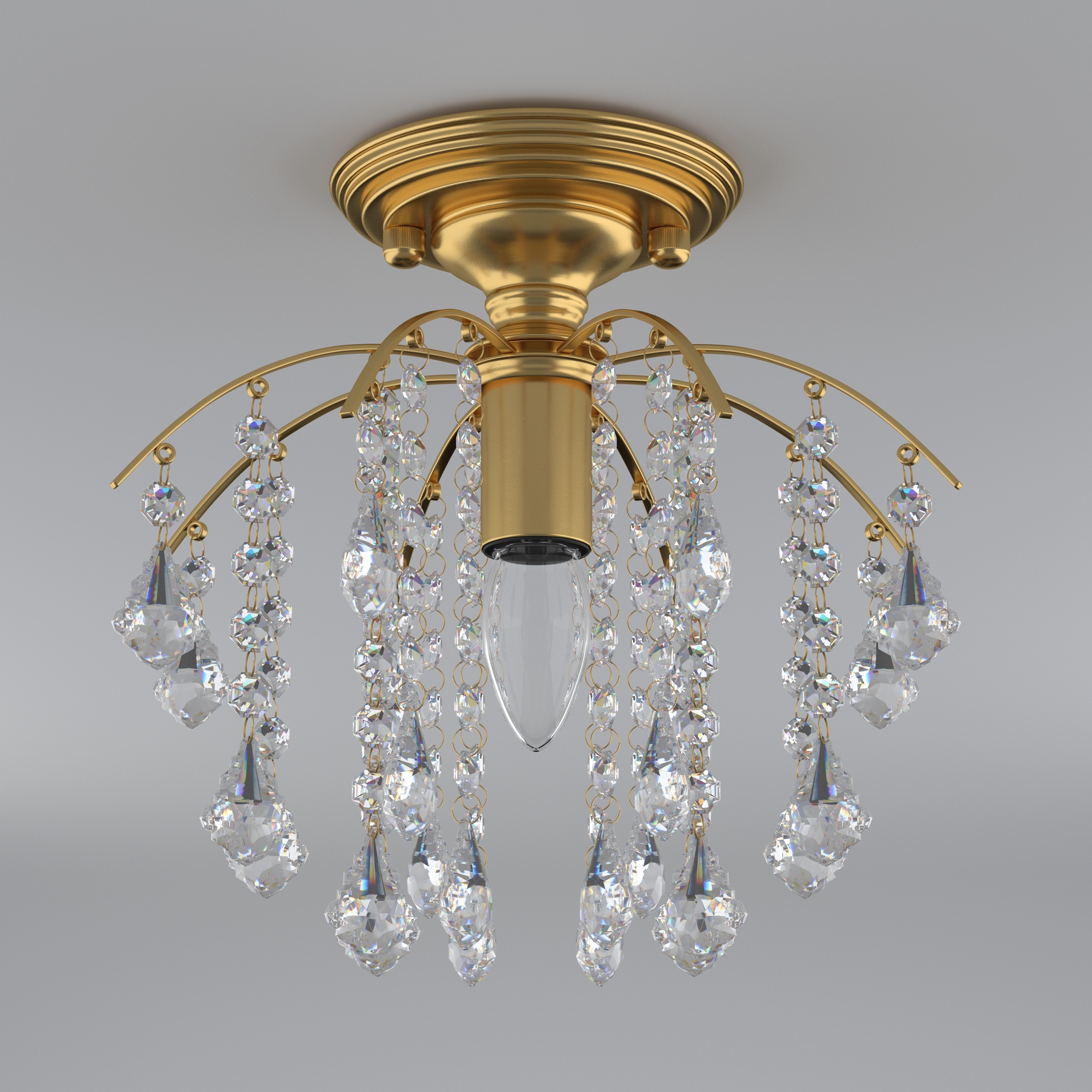 Crystal Chandelier 3D model_2