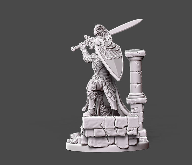 elf warlord - 35mm scale 3D print model_5