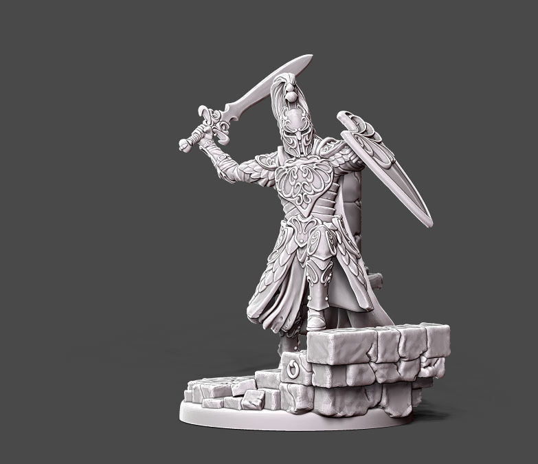 elf warlord - 35mm scale 3D print model_6