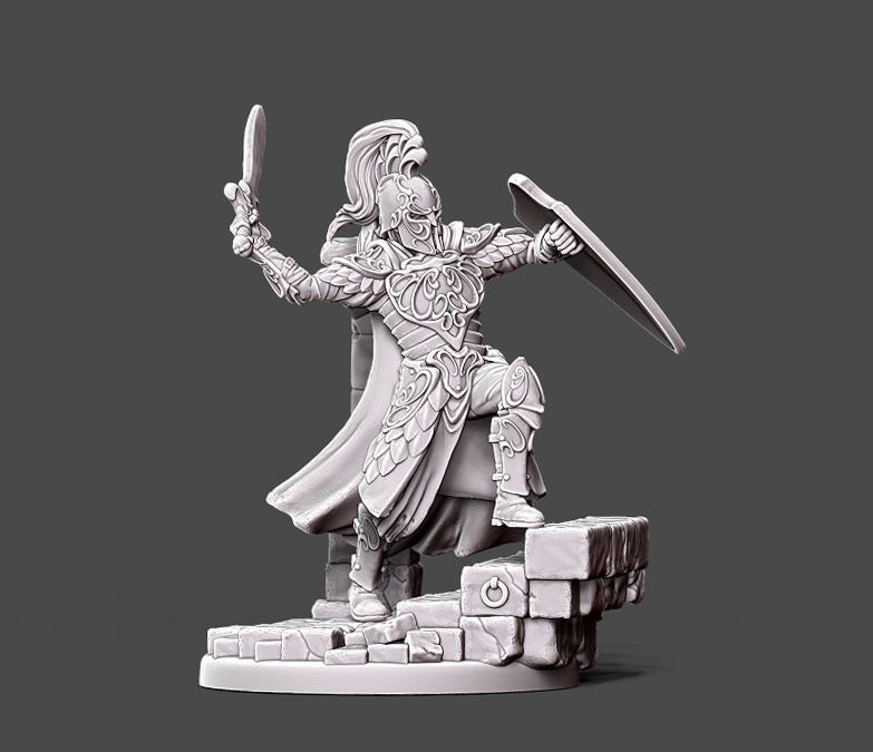 elf warlord - 35mm scale 3D print model_7