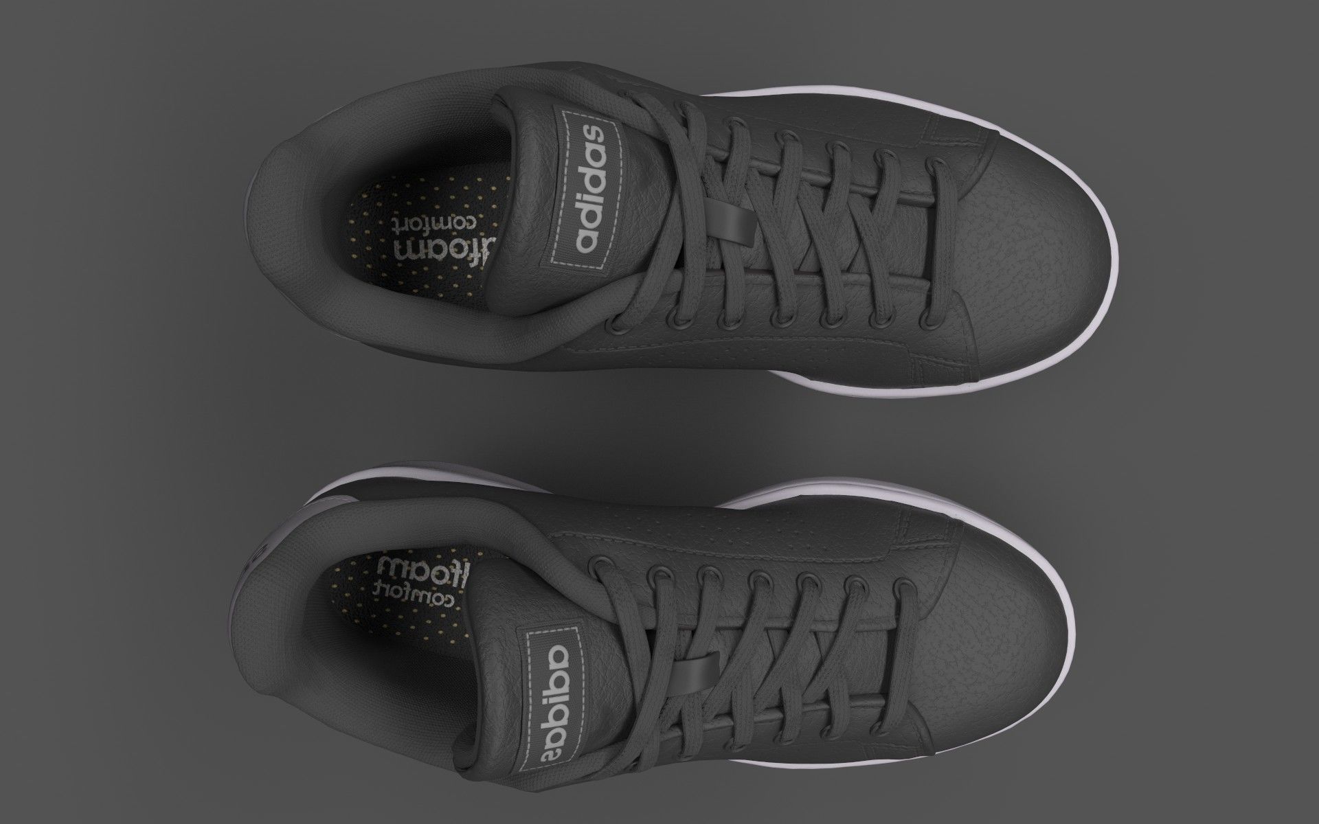 Casual shoe Low-poly 3D model_5