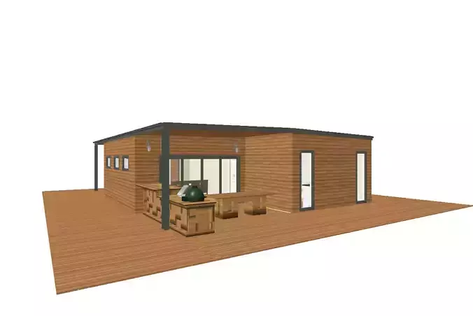 modular home 3D model