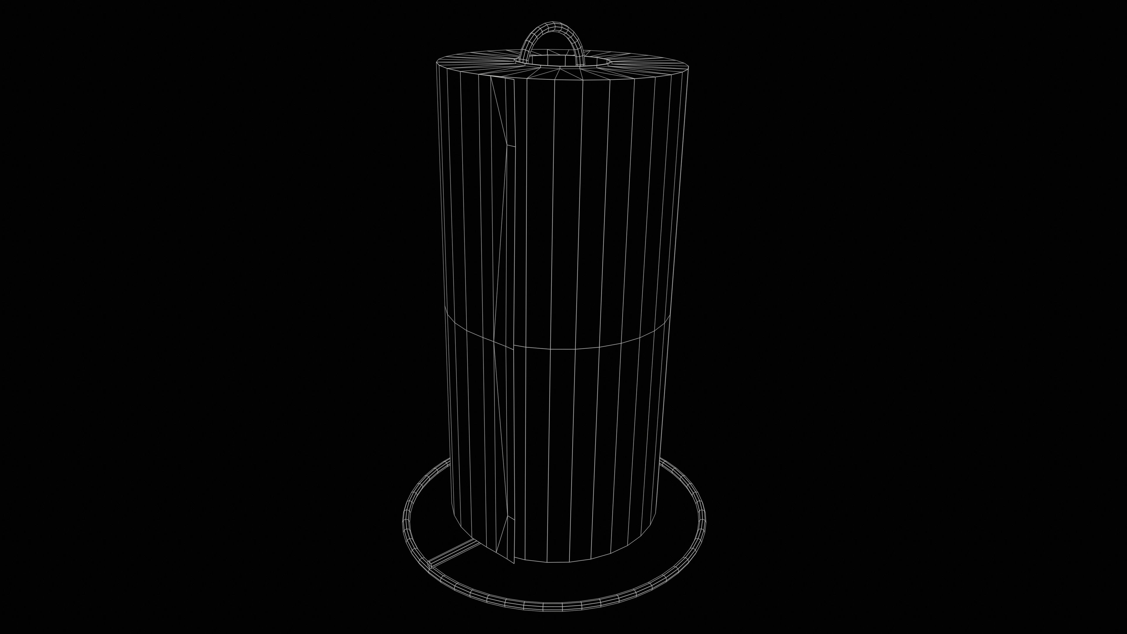 Paper Towel Roll Holder 4K Low-Poly Game-Ready Low-poly 3D model_5