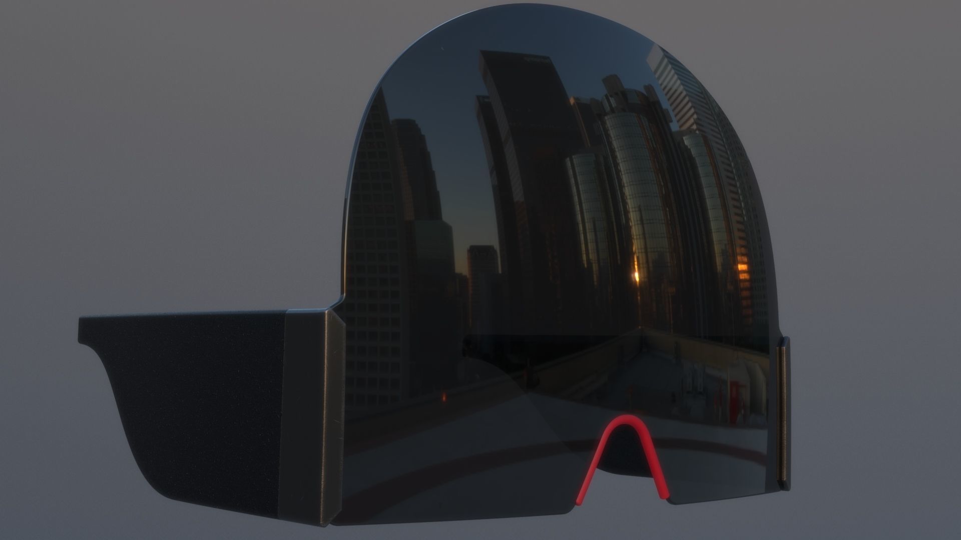 Sci fi glasses and helmet pack x9 3D Model Collection_51