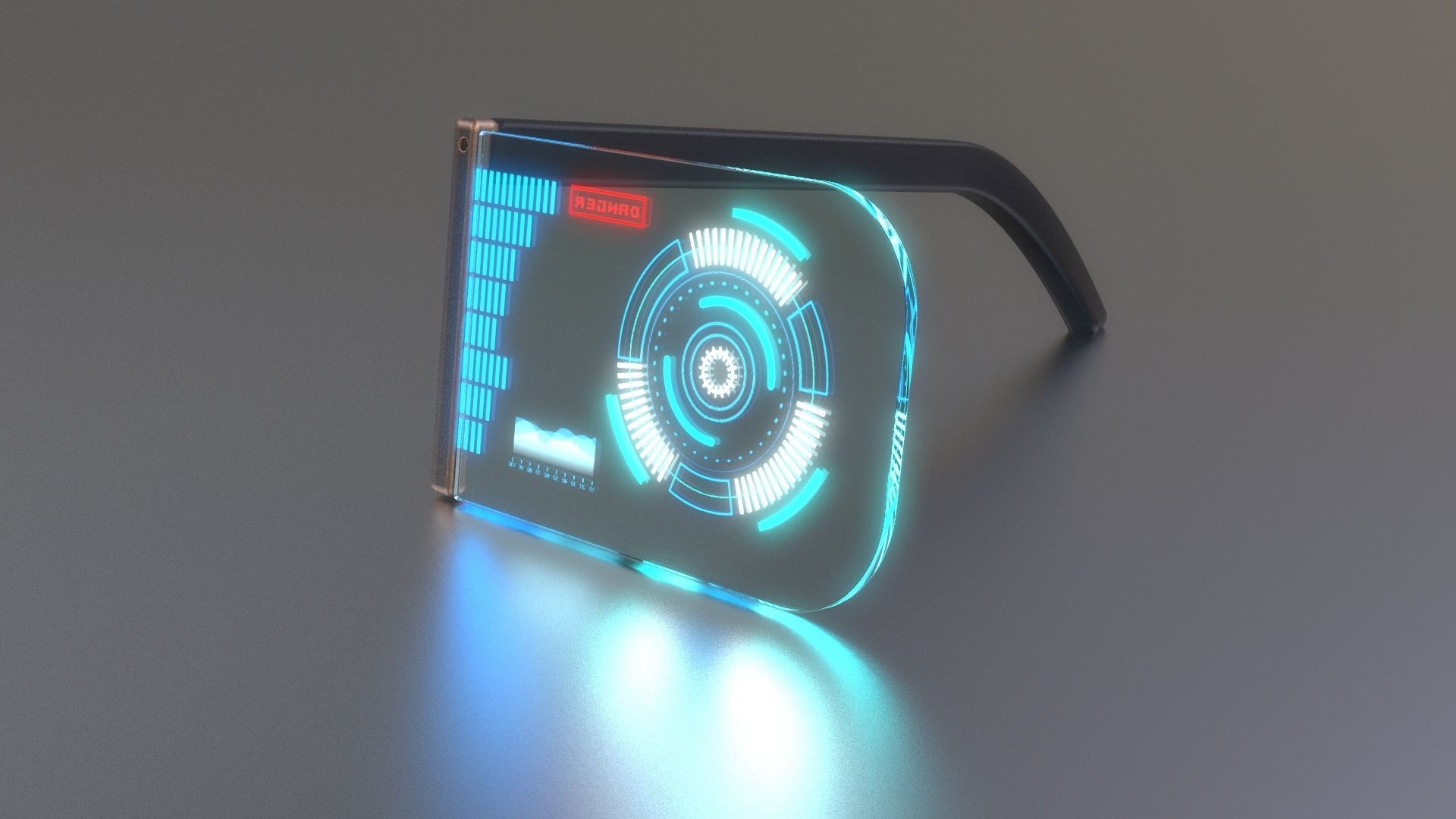 Sci fi glasses and helmet pack x9 3D Model Collection_39