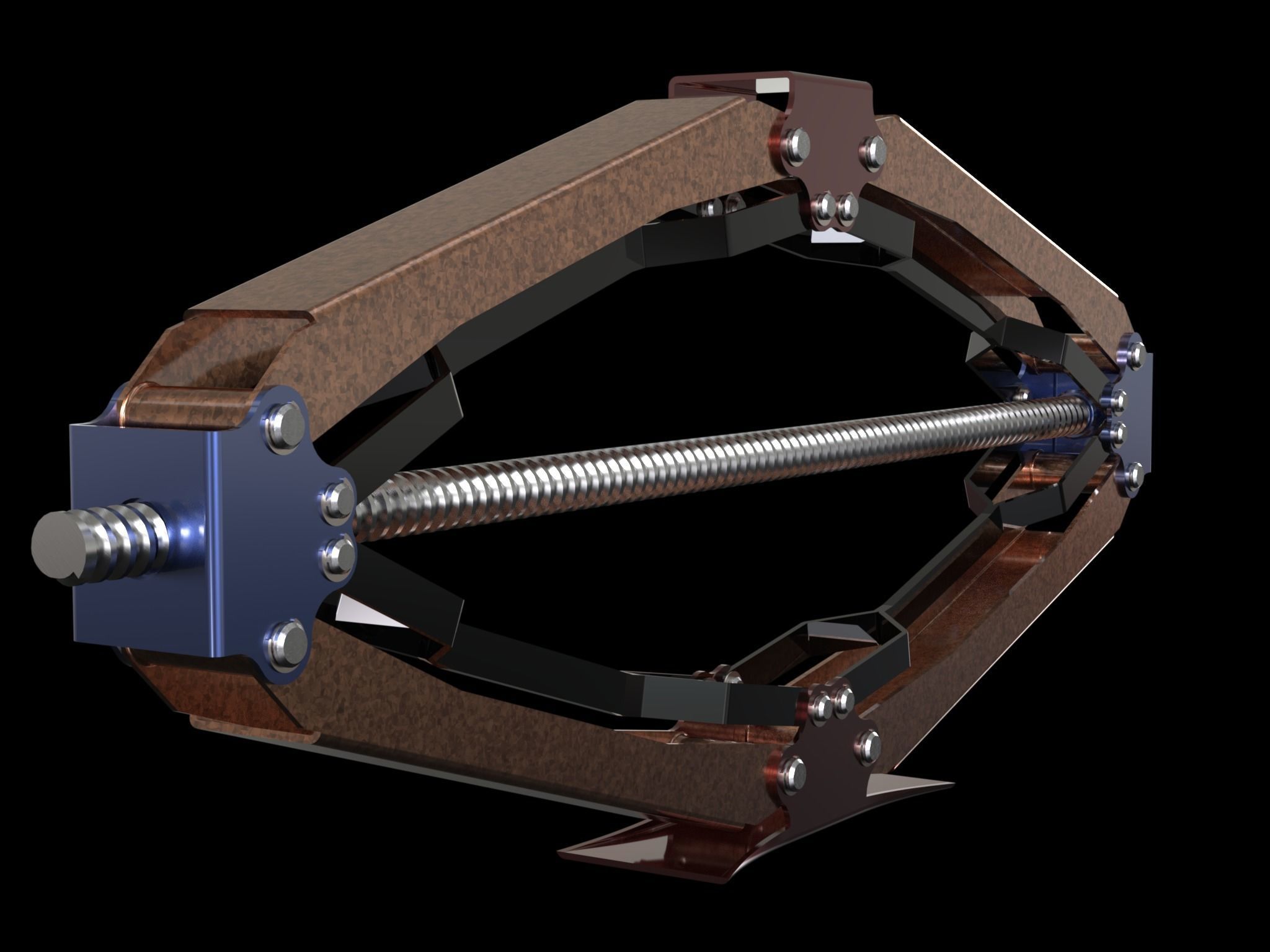 Screw Lifting Jack 3D model_5