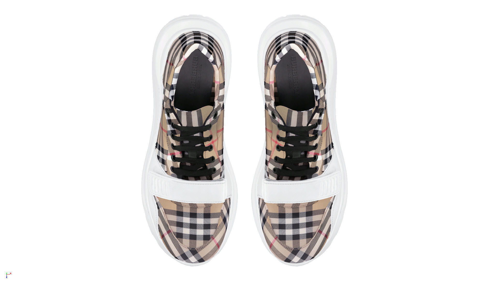 BURBERRY Vintage fanshion sneaker 3D model_2
