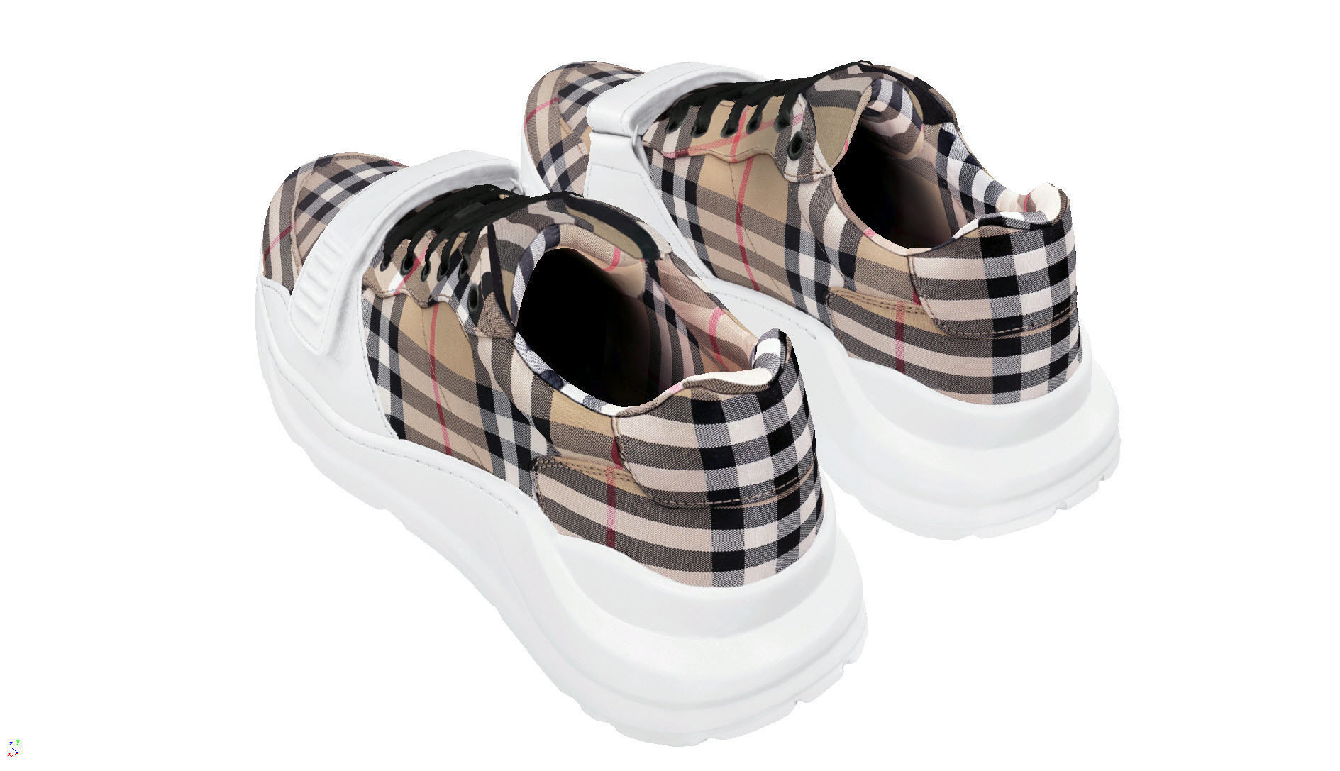 BURBERRY Vintage fanshion sneaker 3D model_11