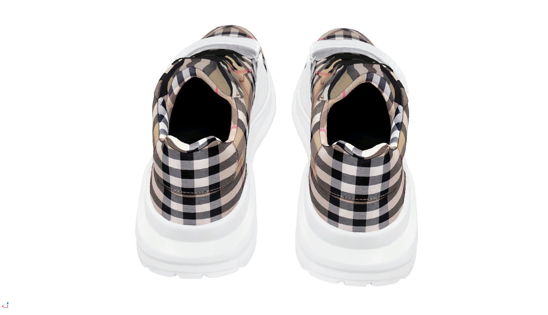 BURBERRY Vintage fanshion sneaker 3D model_10