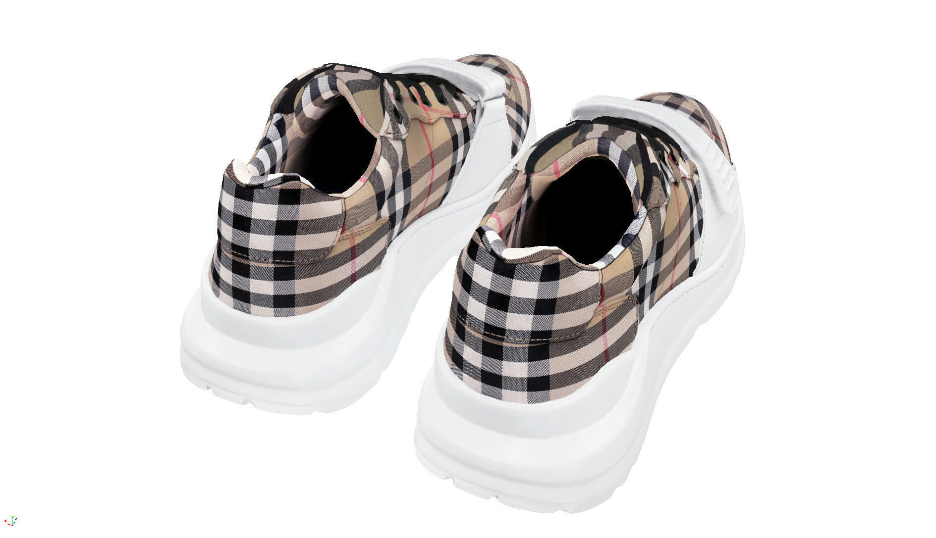 BURBERRY Vintage fanshion sneaker 3D model_9