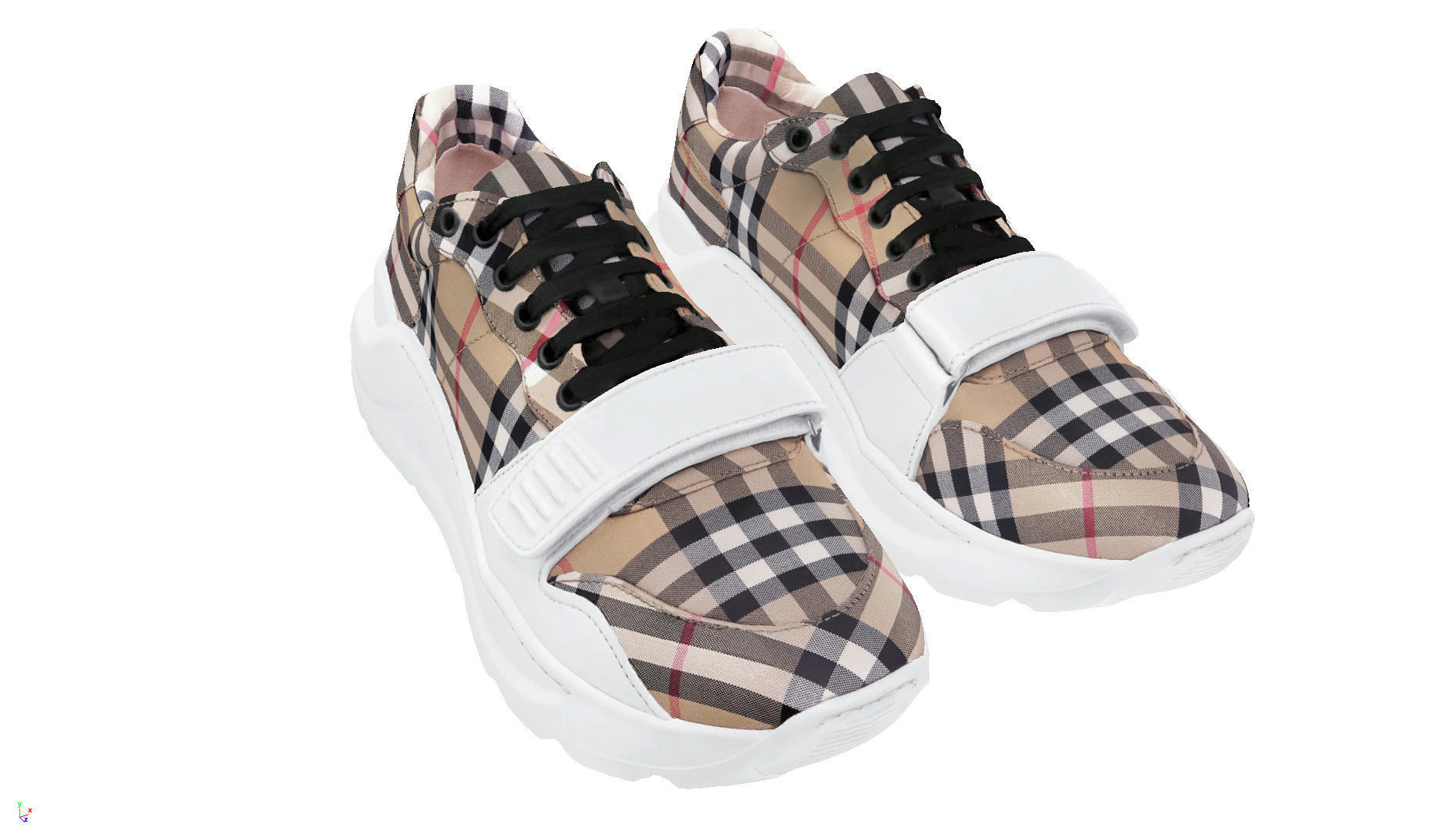 BURBERRY Vintage fanshion sneaker 3D model_5