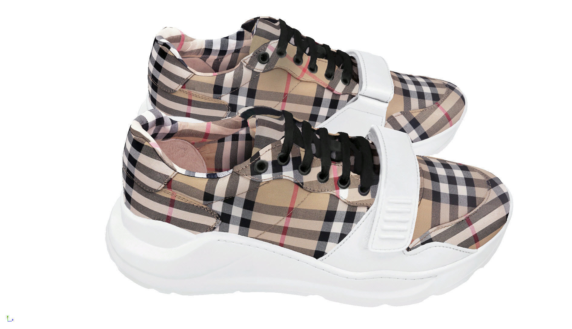BURBERRY Vintage fanshion sneaker 3D model_7