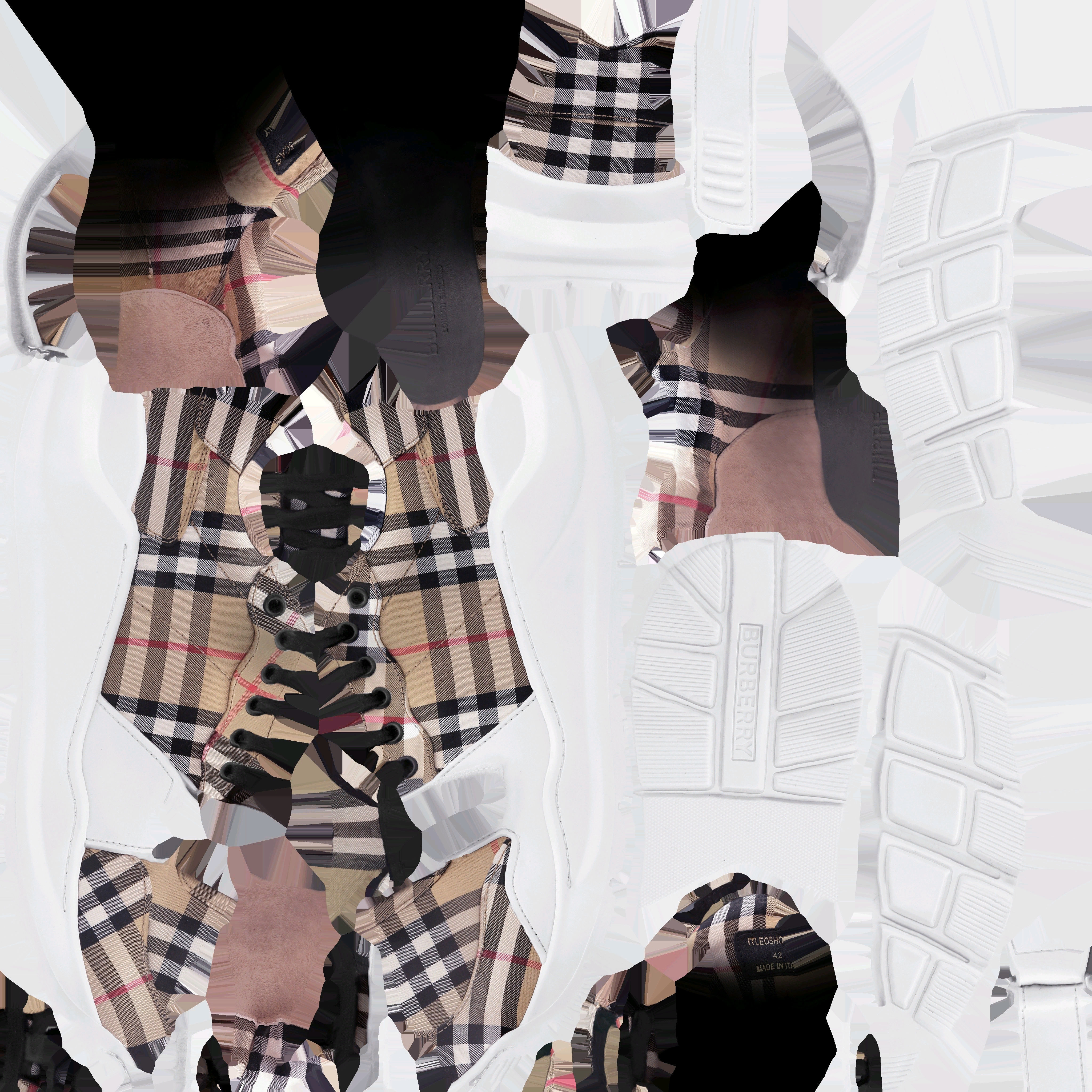 BURBERRY Vintage fanshion sneaker 3D model_16