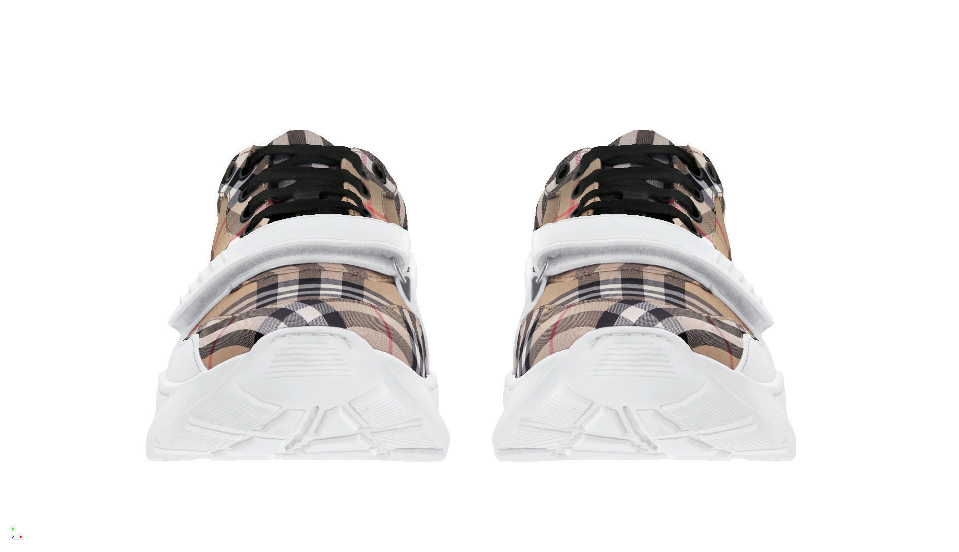 BURBERRY Vintage fanshion sneaker 3D model_1