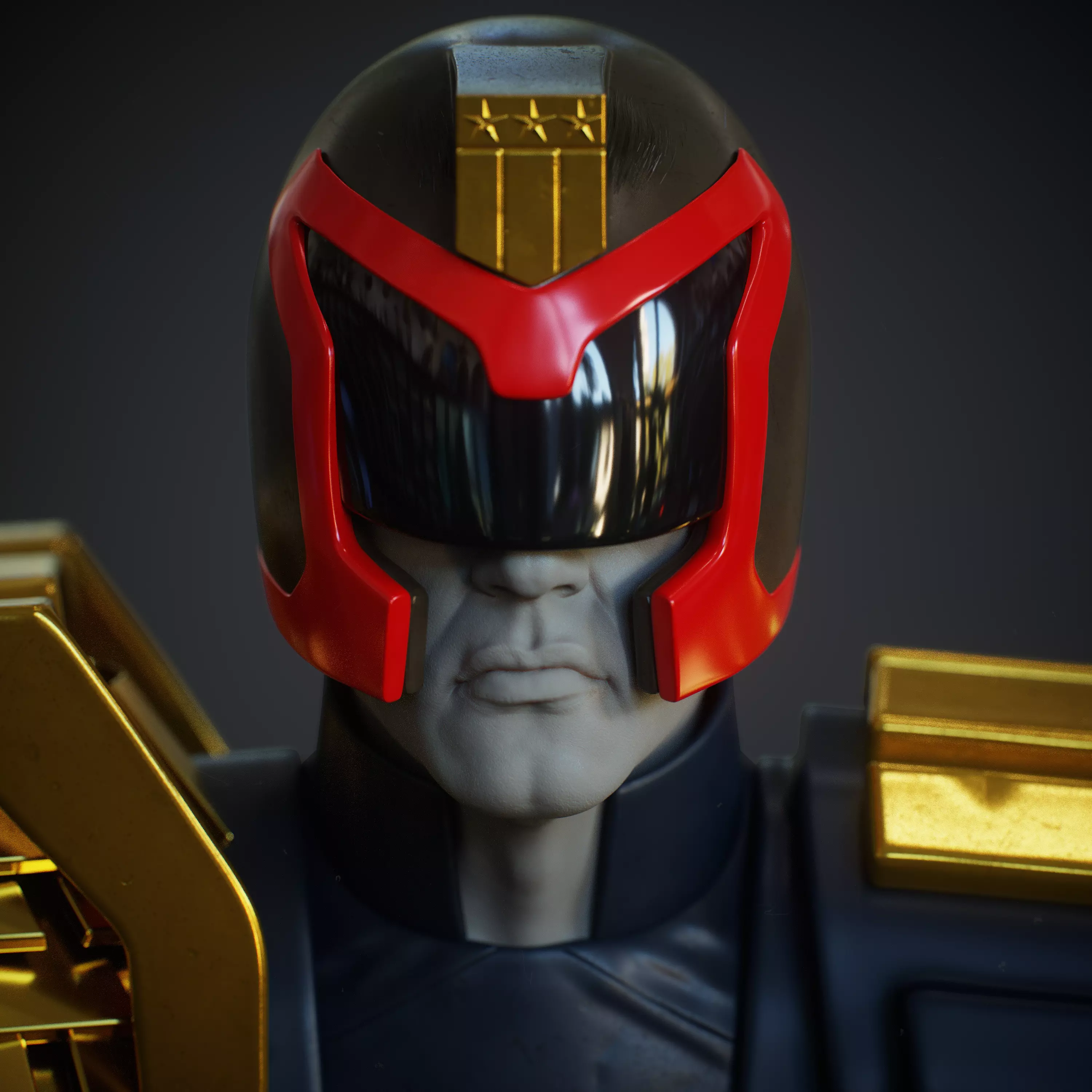 Stallone Likeness Updated 3D model_5