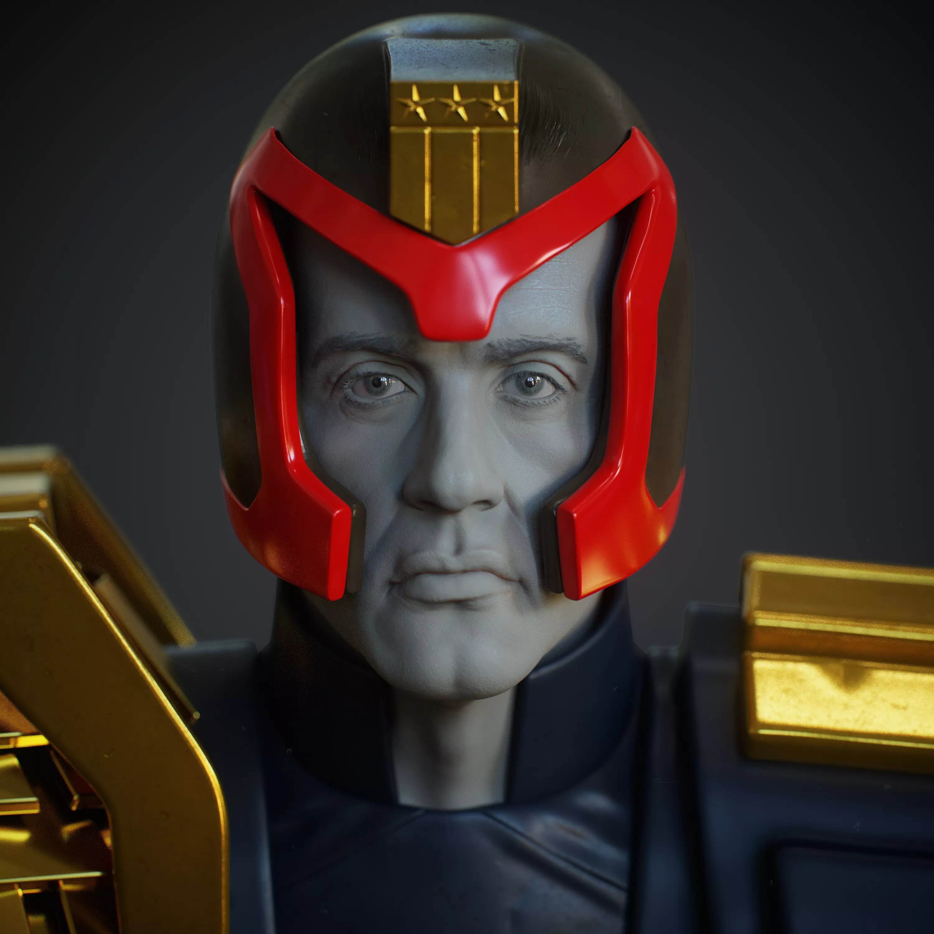 Stallone Likeness Updated 3D model_4
