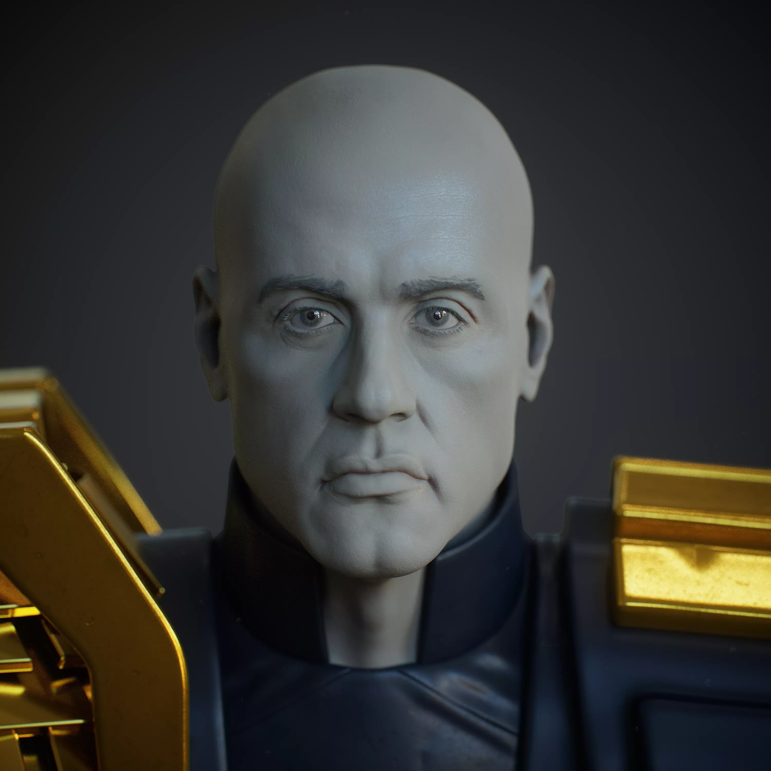 Stallone Likeness Updated 3D model_1