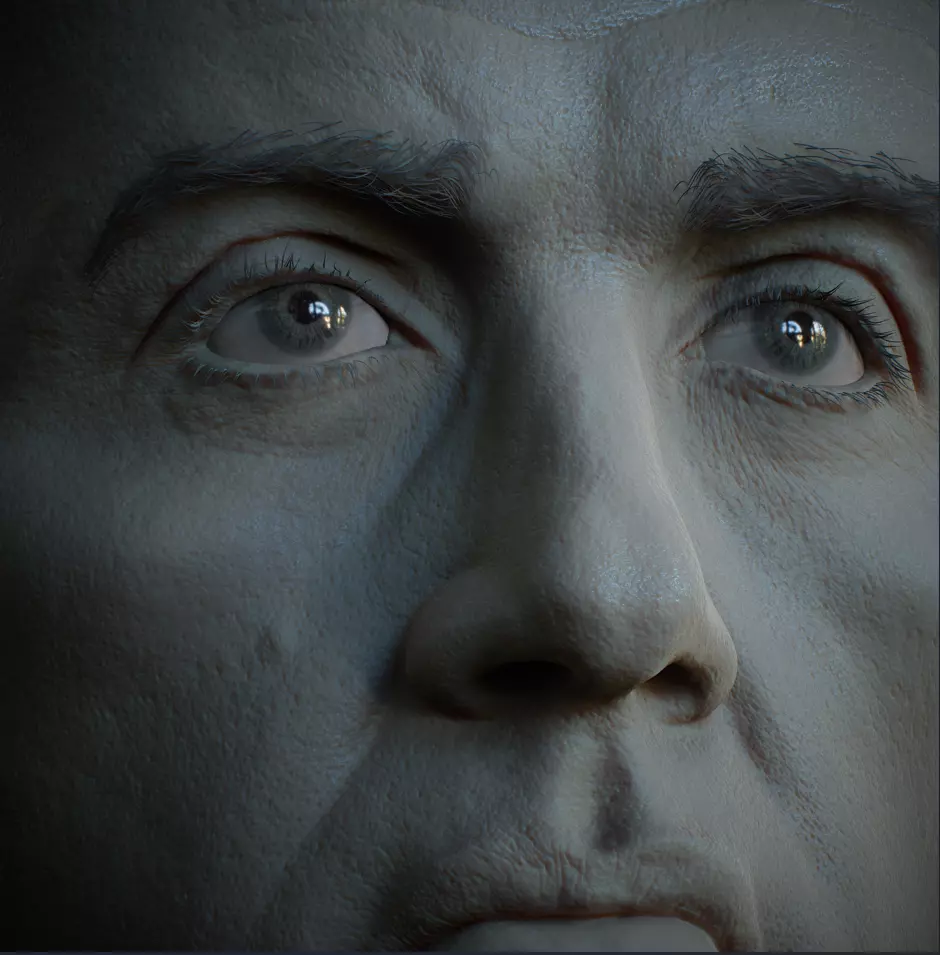 Stallone Likeness Updated 3D model_0