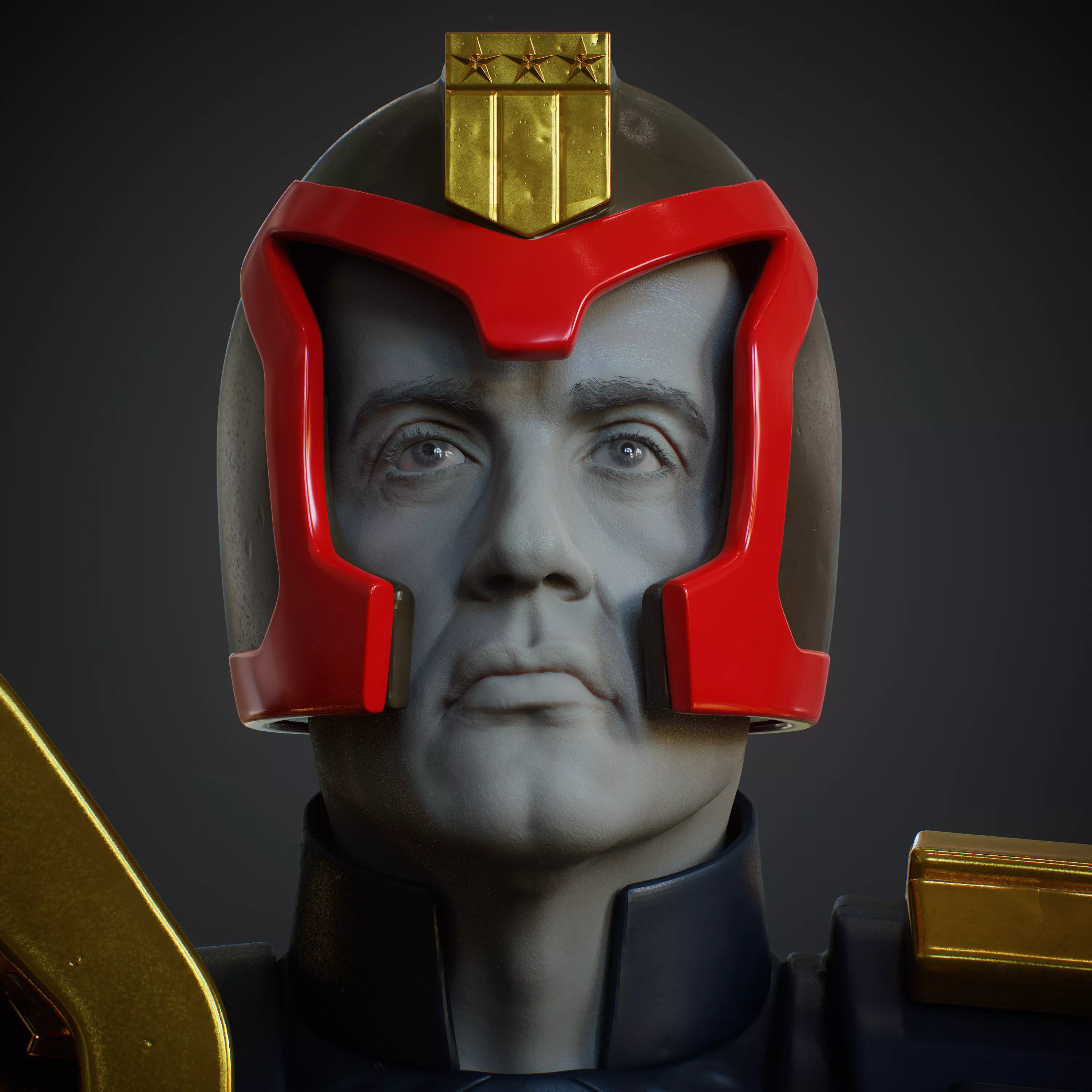 Stallone Likeness Updated 3D model_2