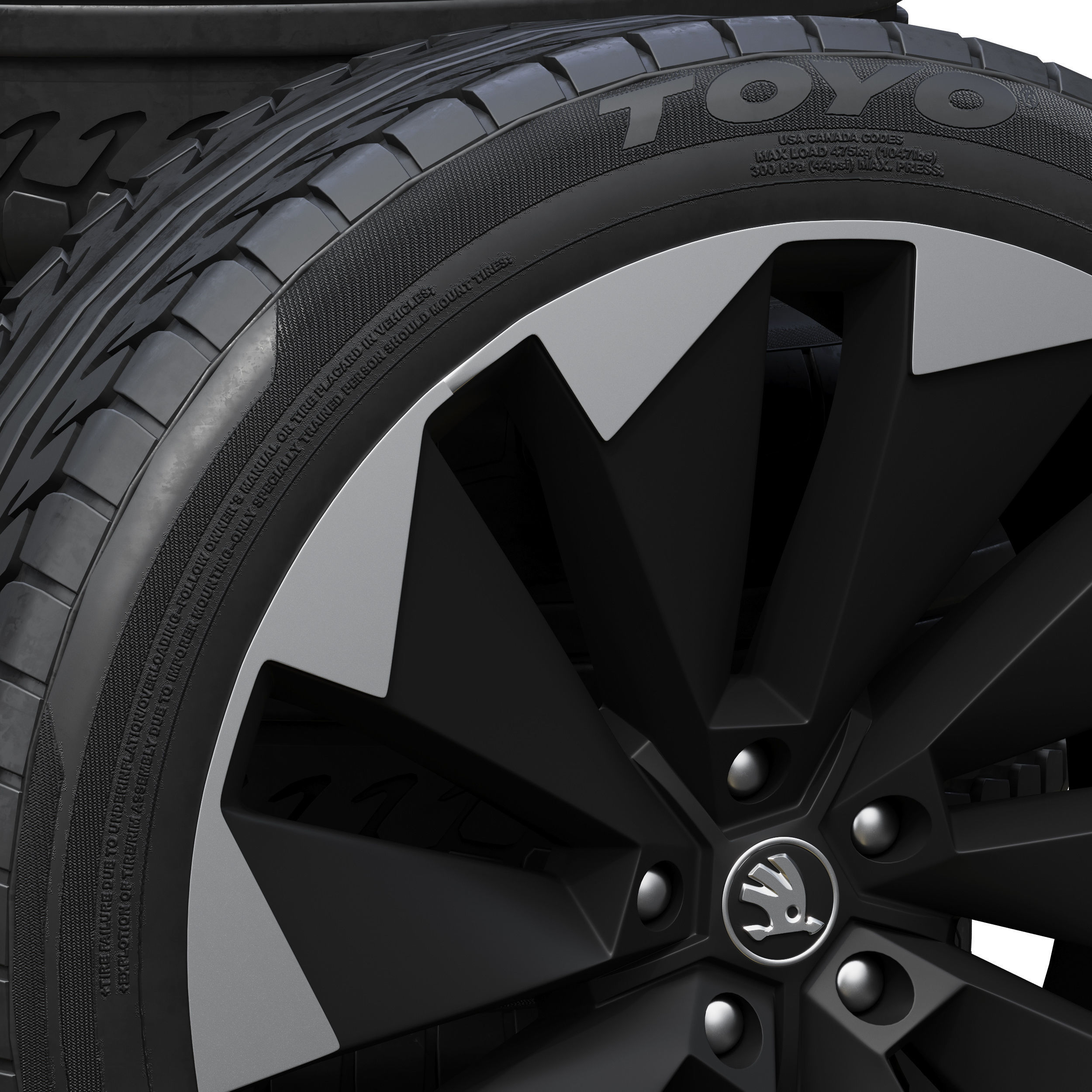 Skoda wheels 3D model_3