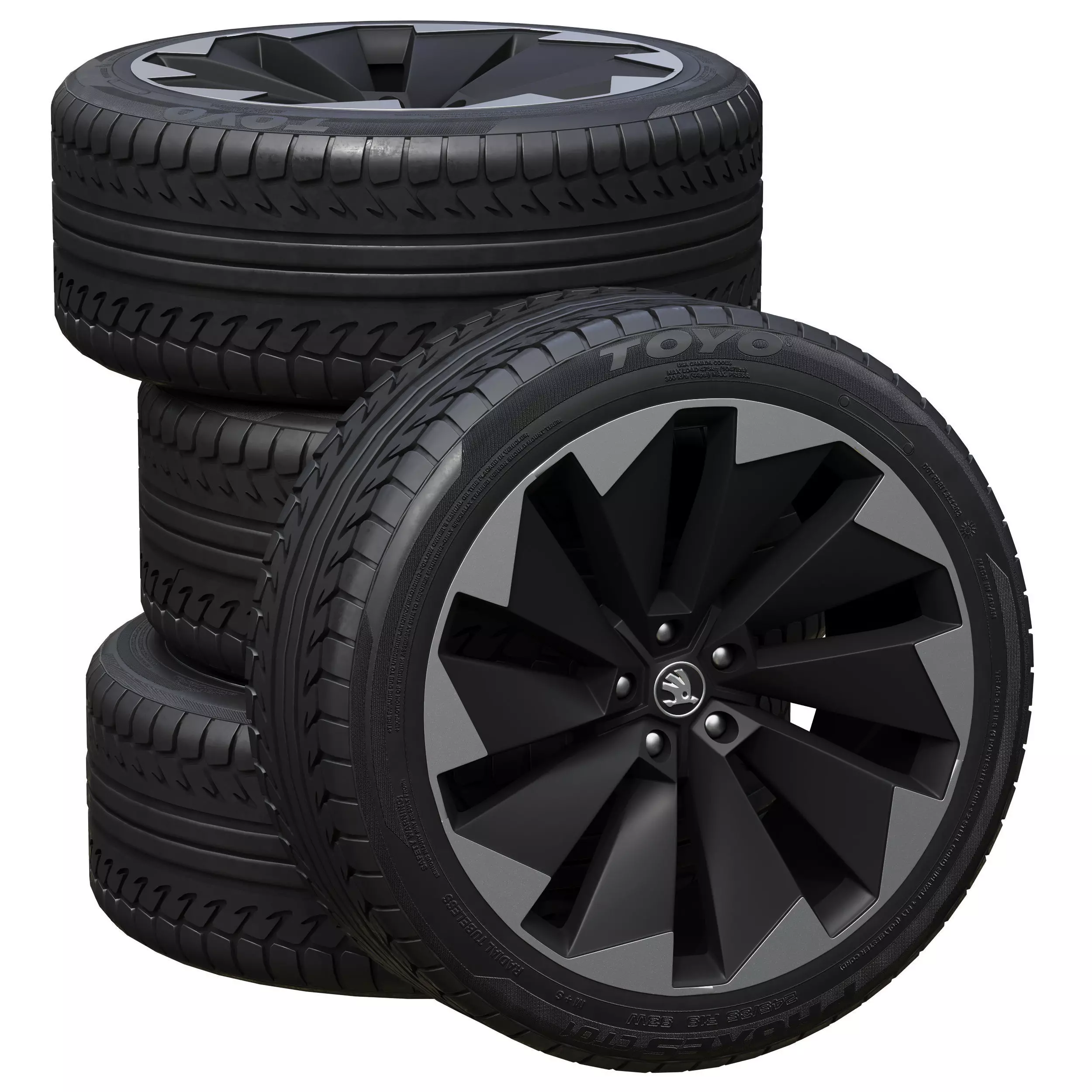 Skoda wheels 3D model_0