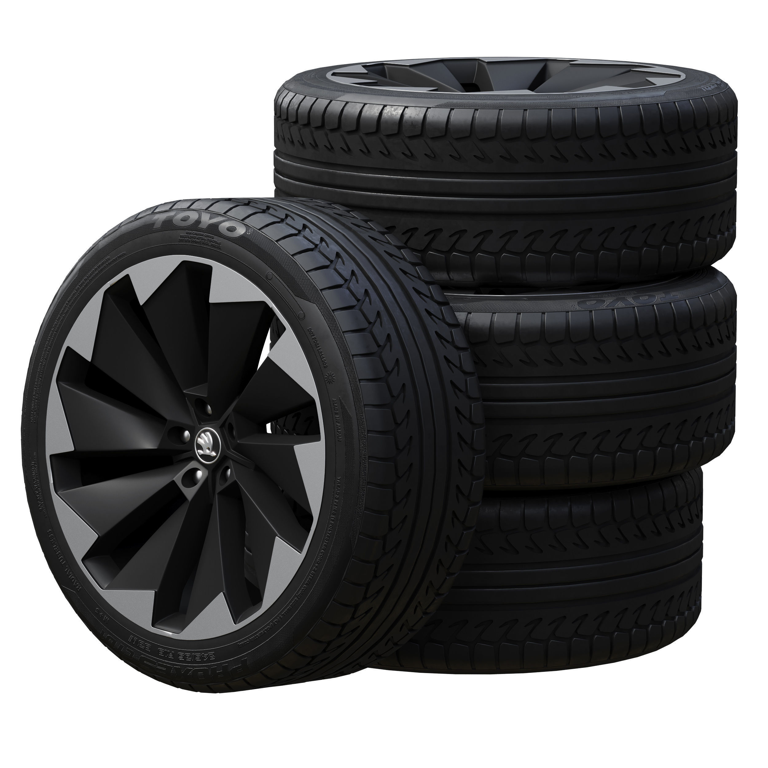 Skoda wheels 3D model_1
