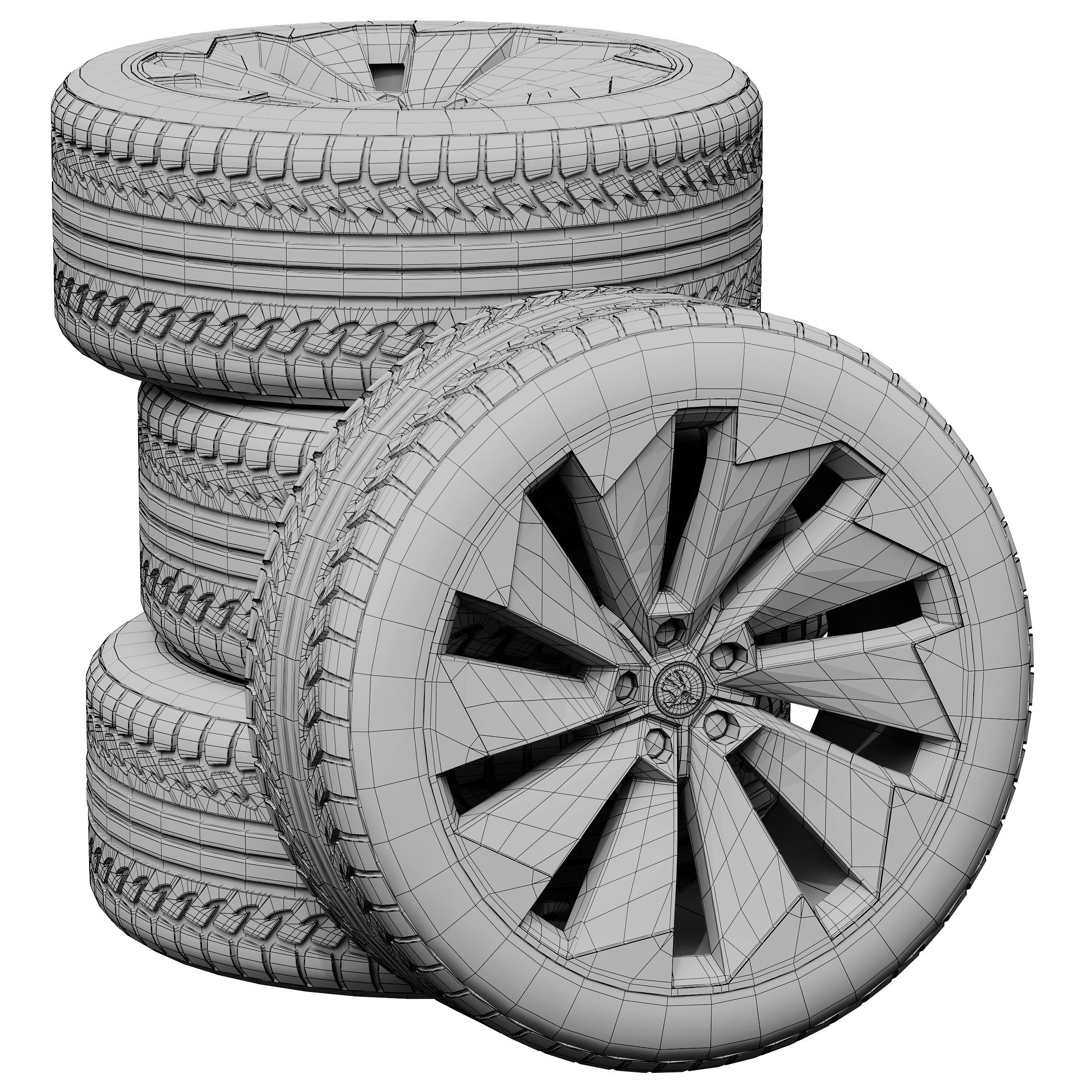 Skoda wheels 3D model_4