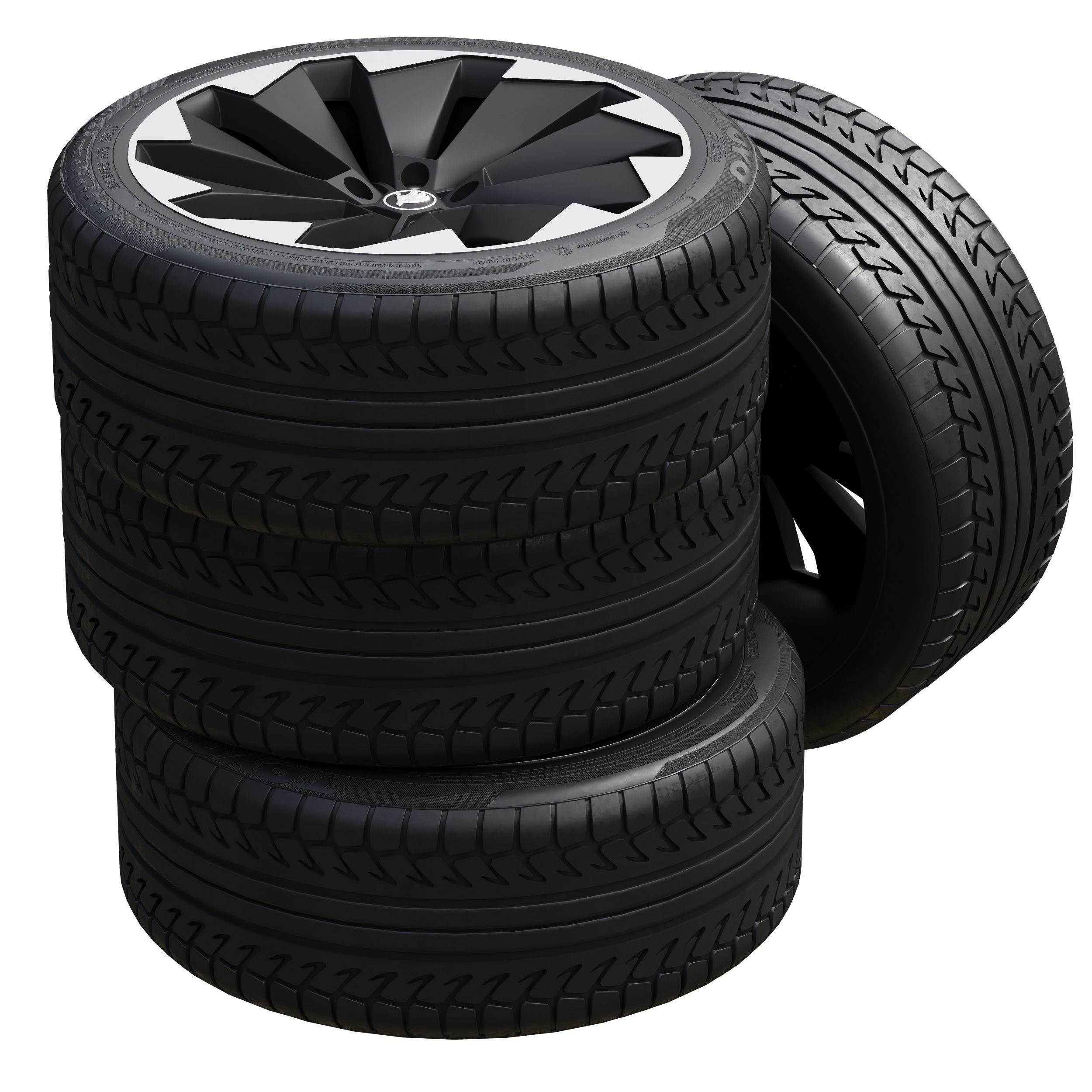 Skoda wheels 3D model_2