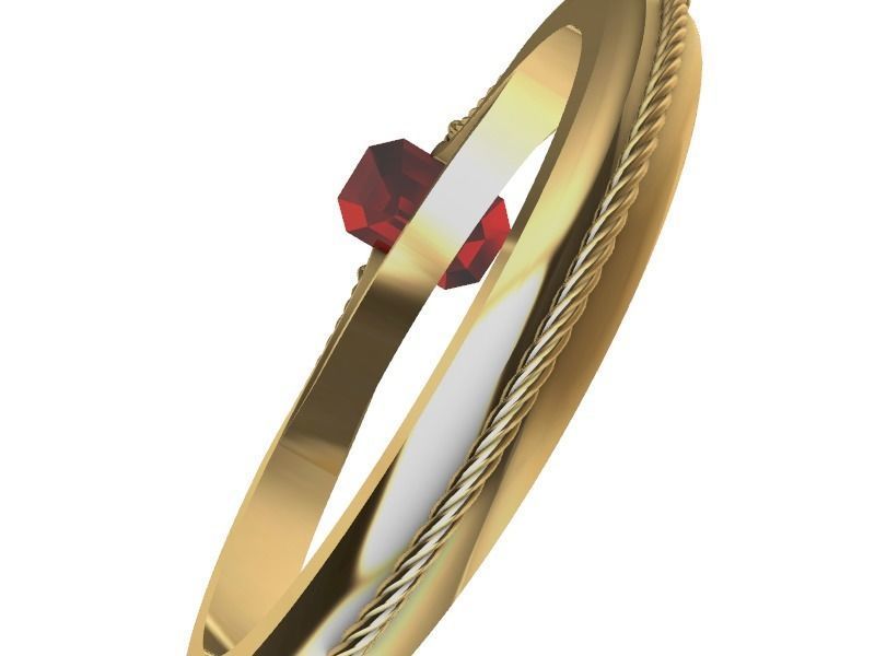 cathedral ring emerald 3D print model_12