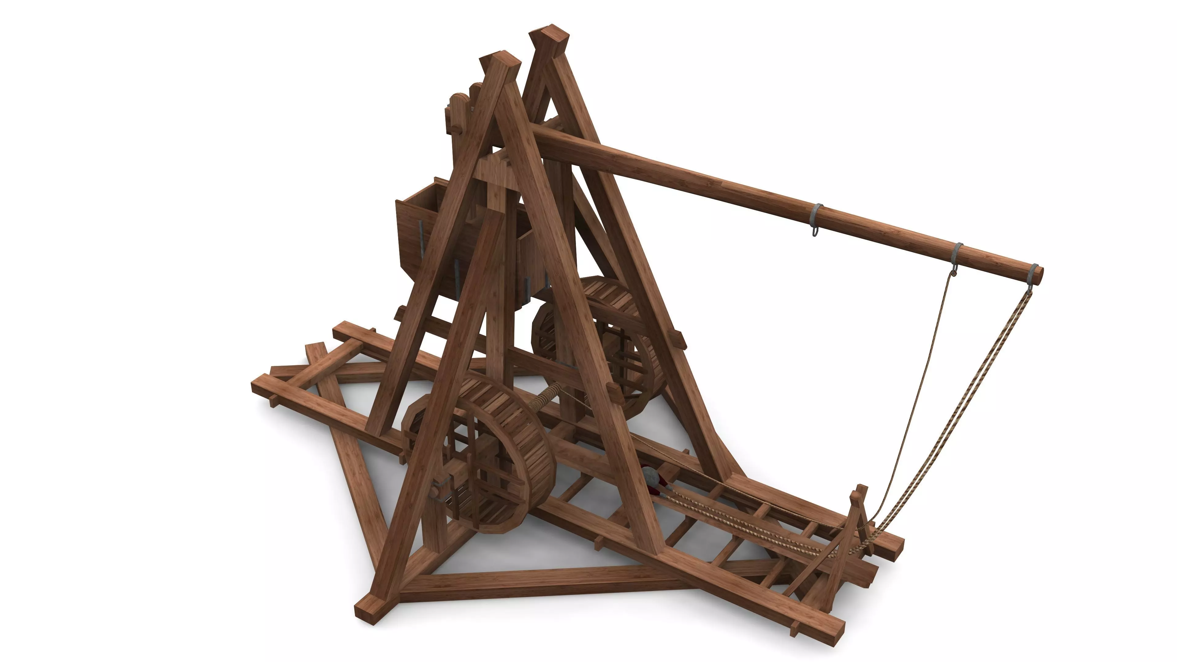 Medieval Trebuchet 3D model