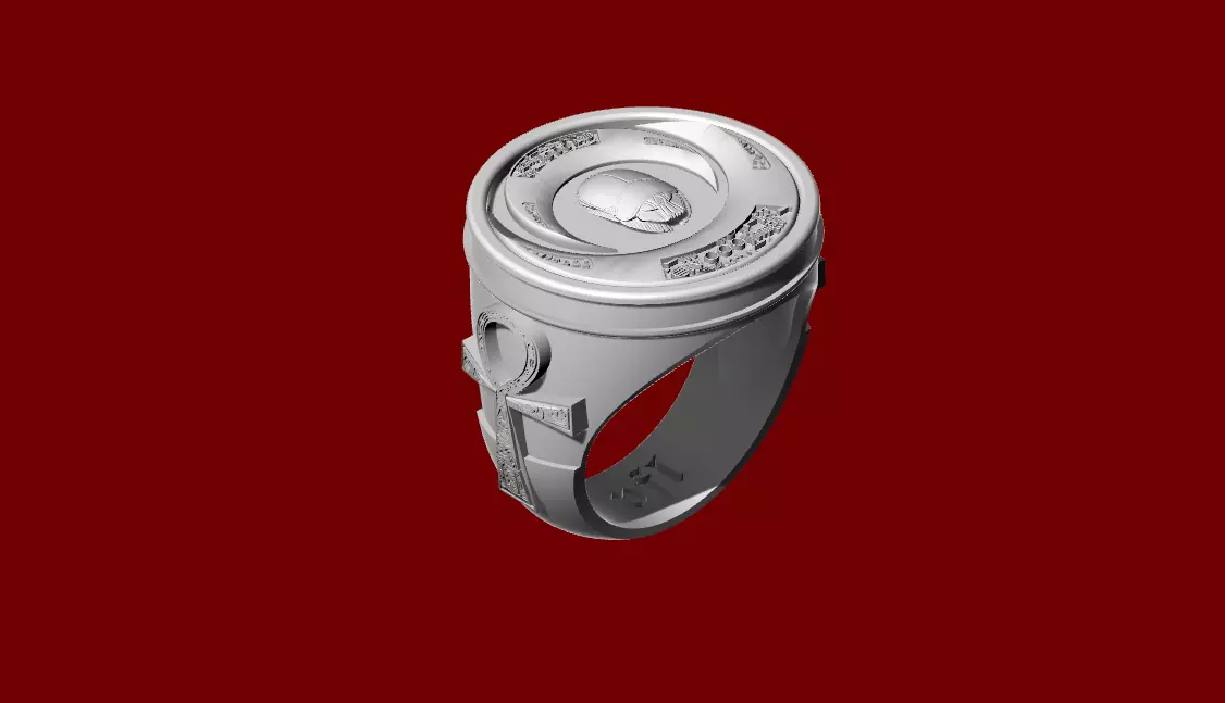 Moon Knight Ring 3D print model_0