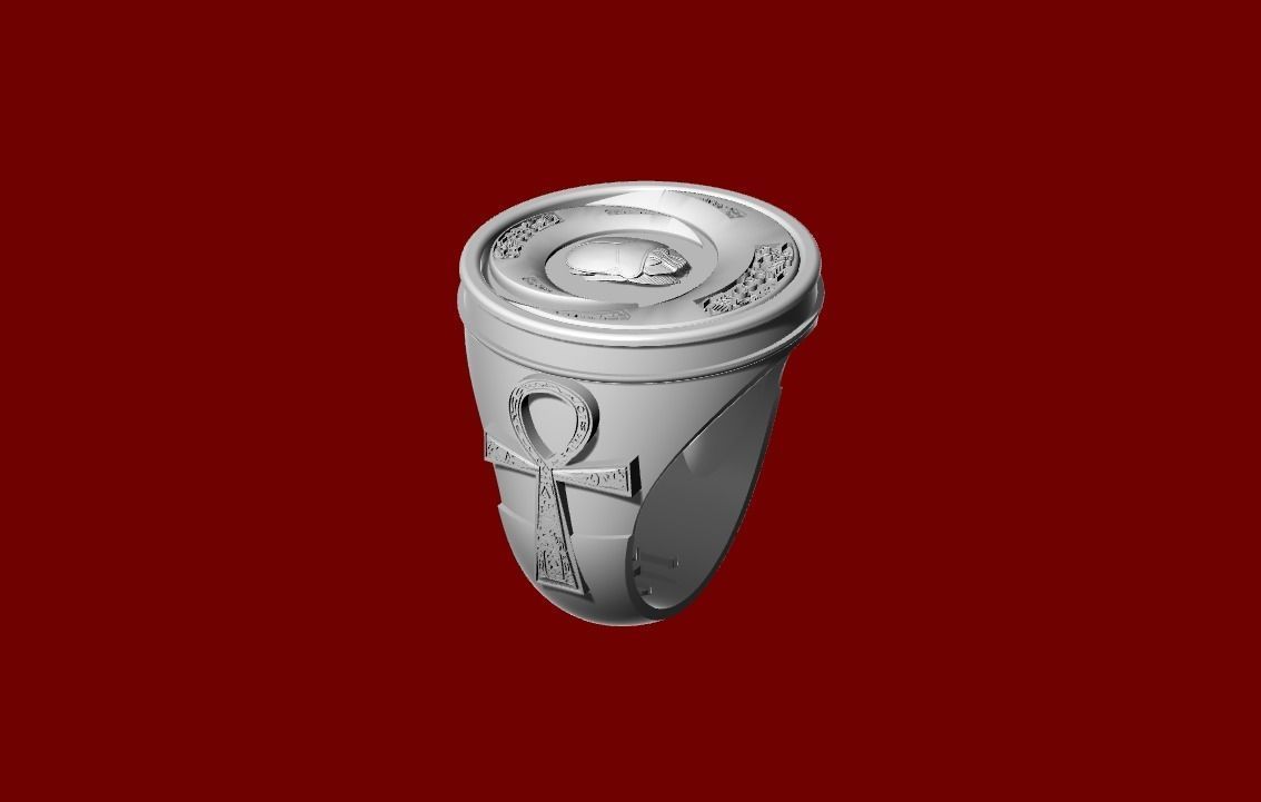Moon Knight Ring 3D print model_4