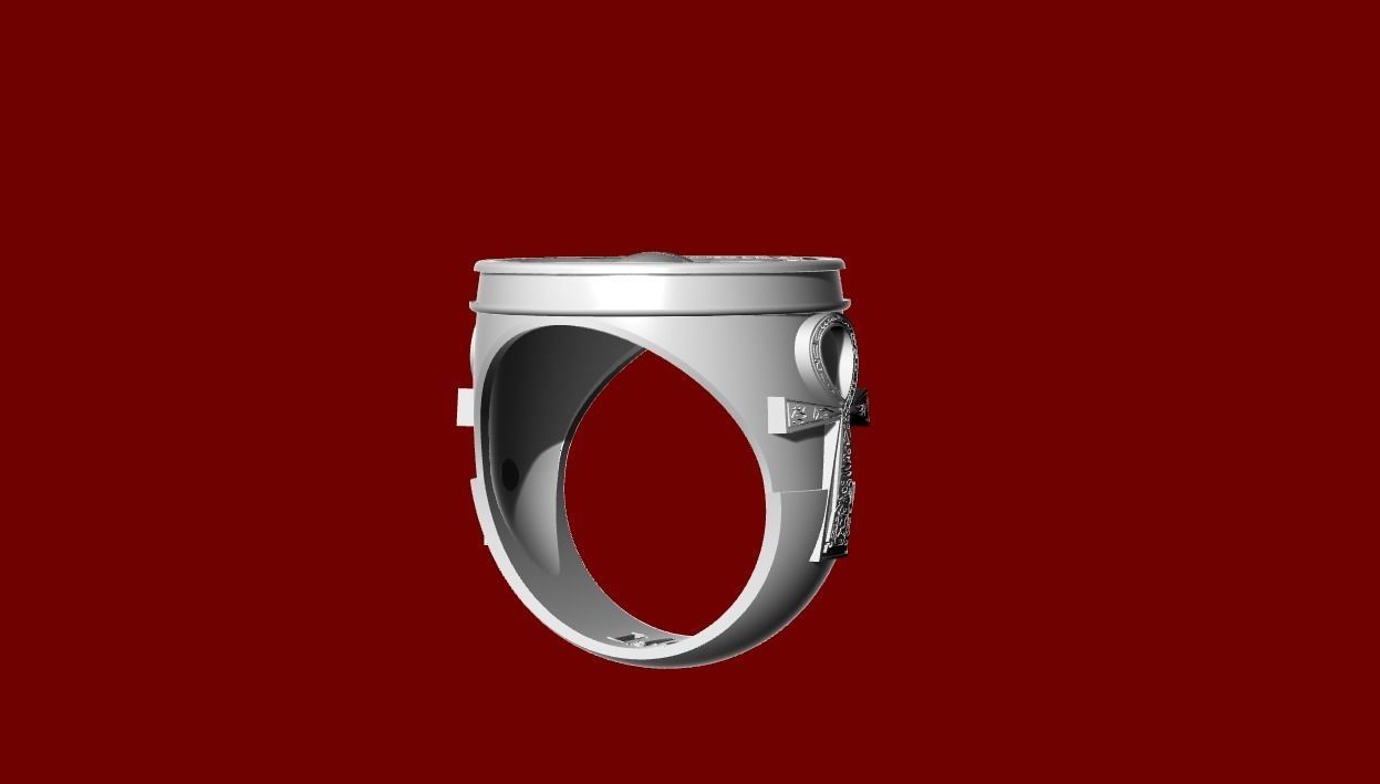Moon Knight Ring 3D print model_1