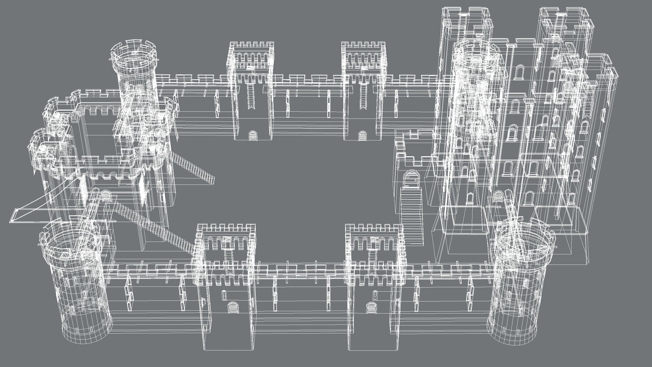 Medieval Castle 3D model_12