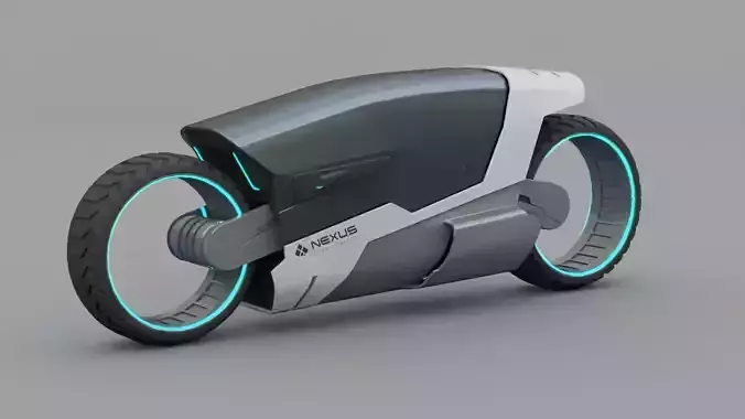 sci-fi motorbike