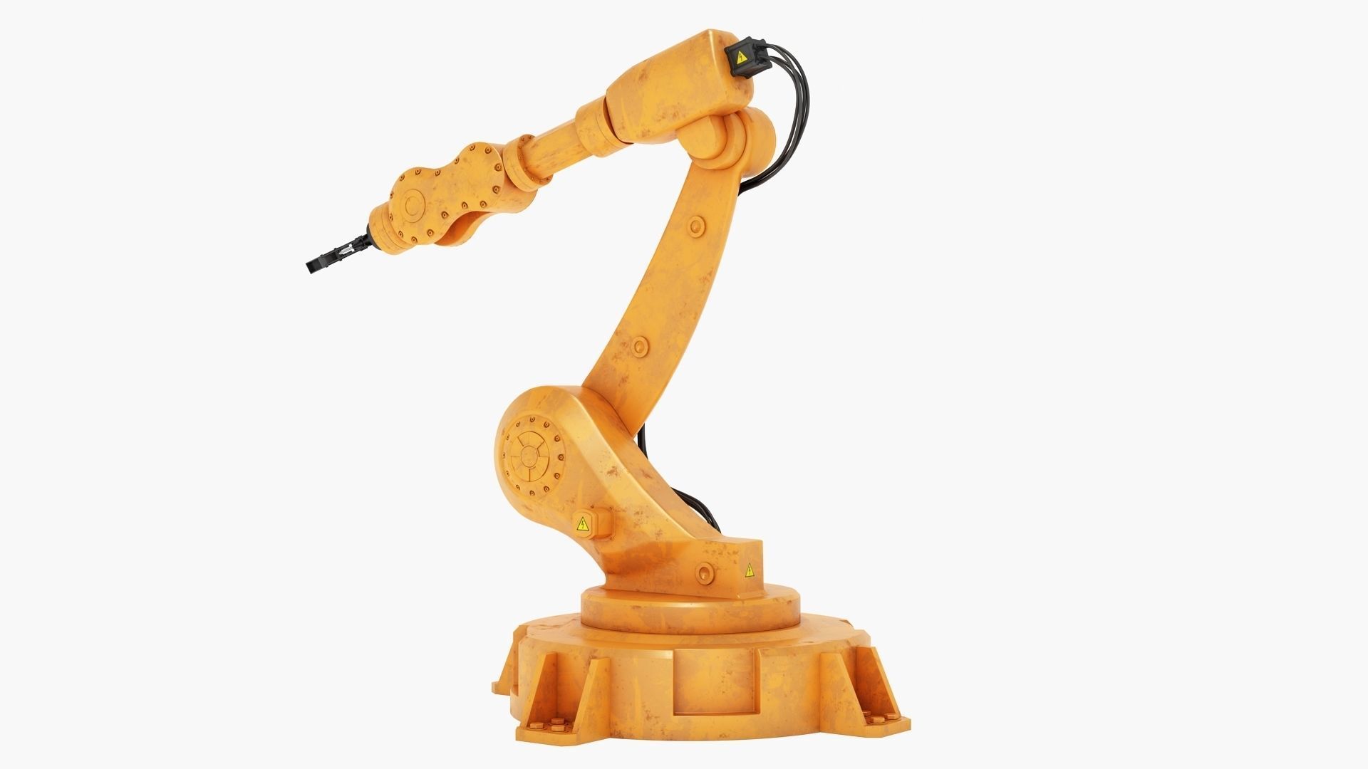 Industrial Robotic Arm 3D model_3