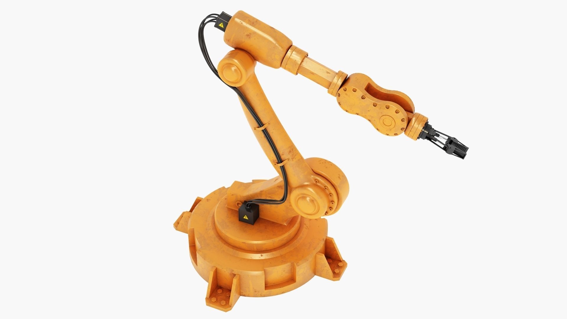 Industrial Robotic Arm 3D model_2