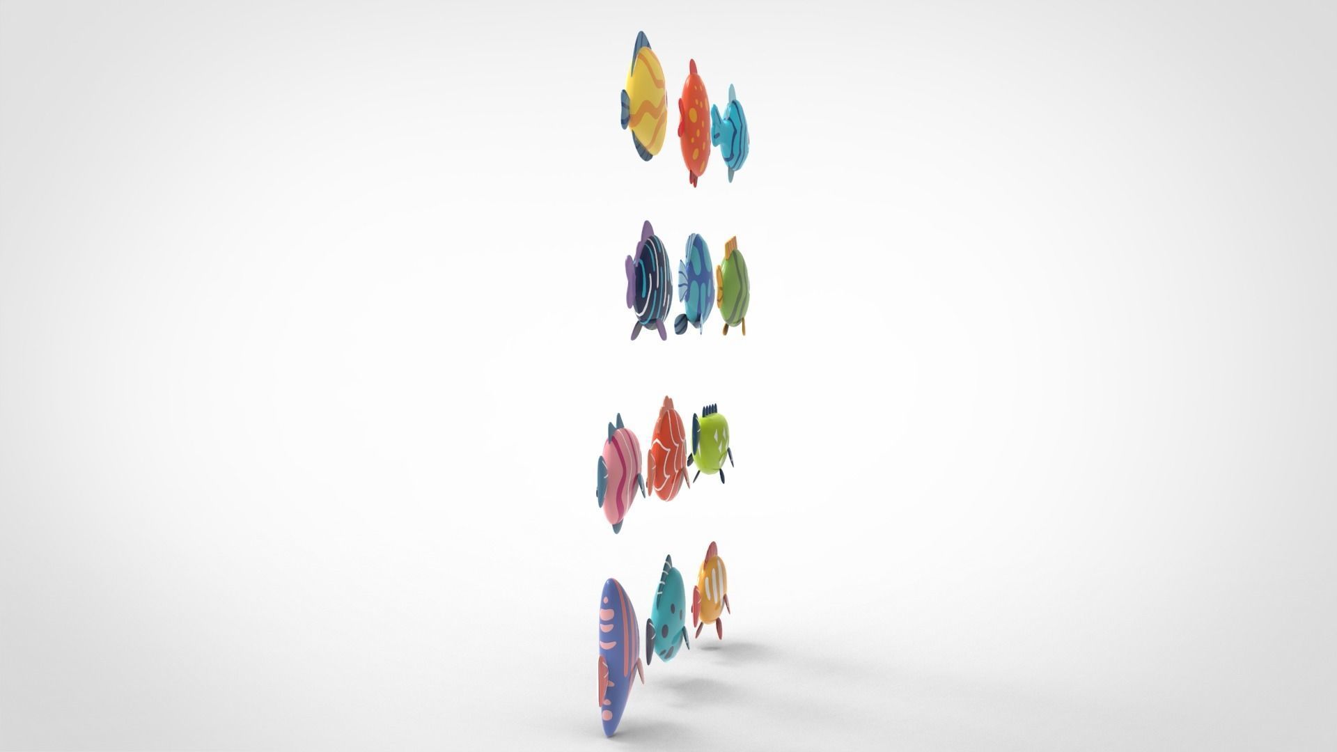 Fish Sea Collection Low-poly 3D model_19