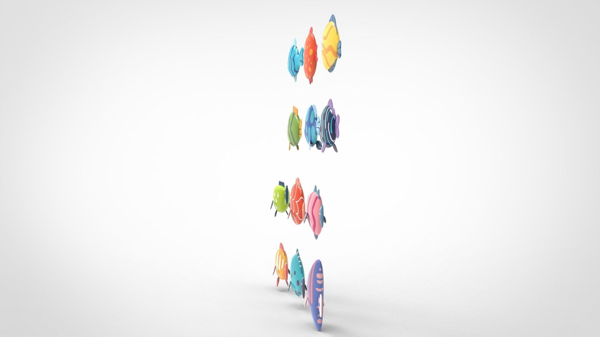 Fish Sea Collection Low-poly 3D model_22