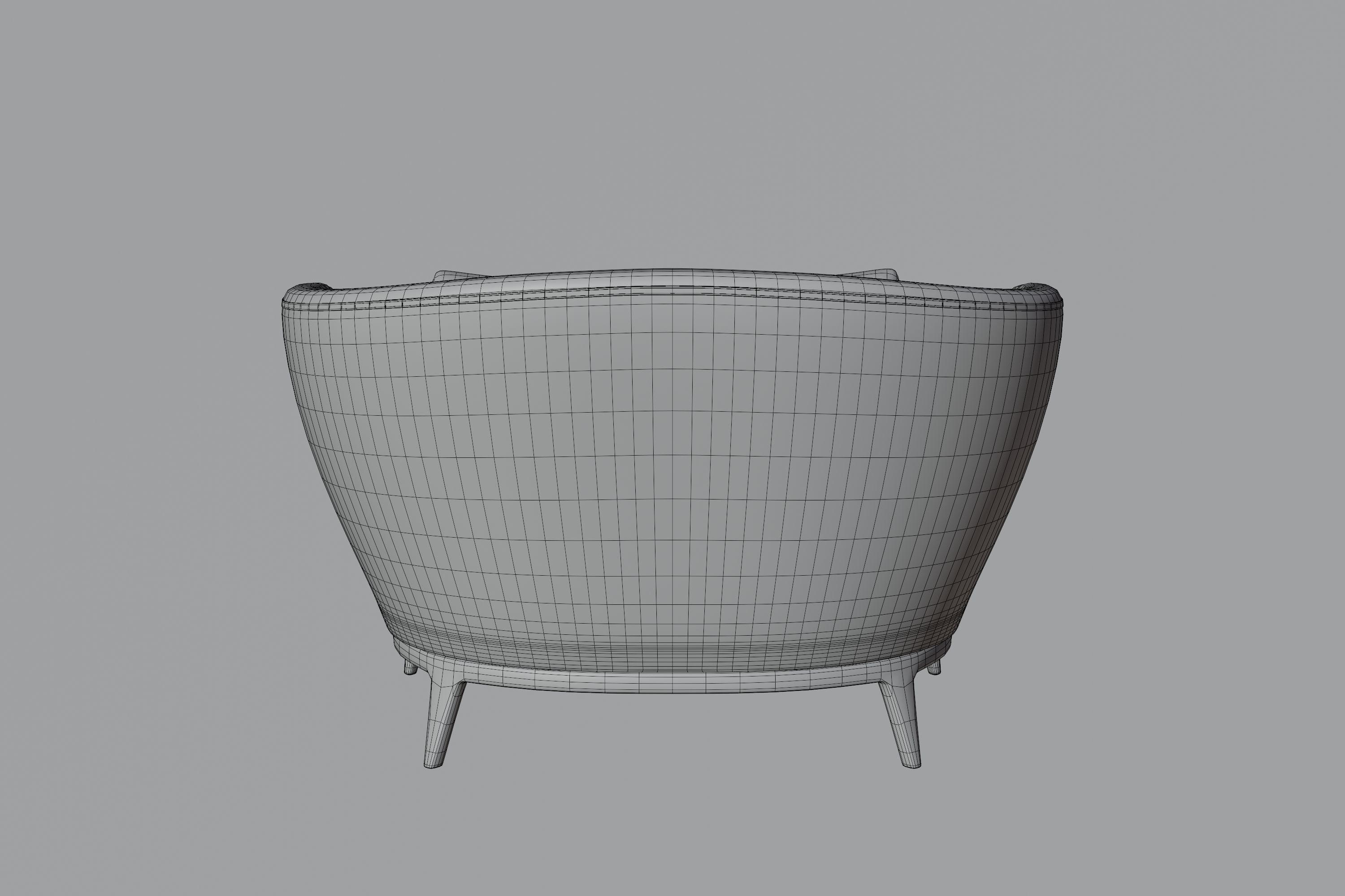 Modern Design Armchair 3D model_9