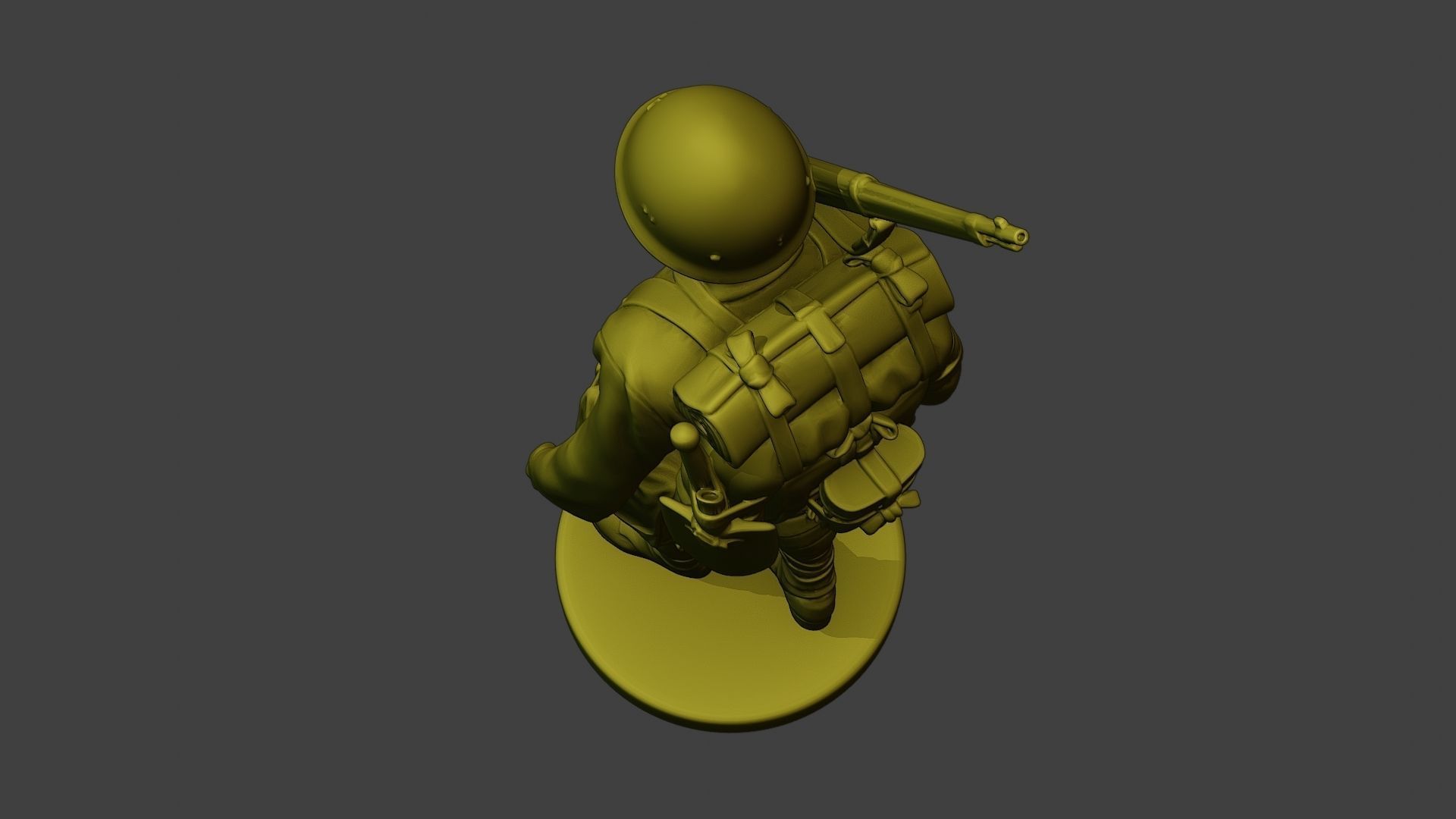 Japanese soldier ww2 Walk J1 3D print model_16
