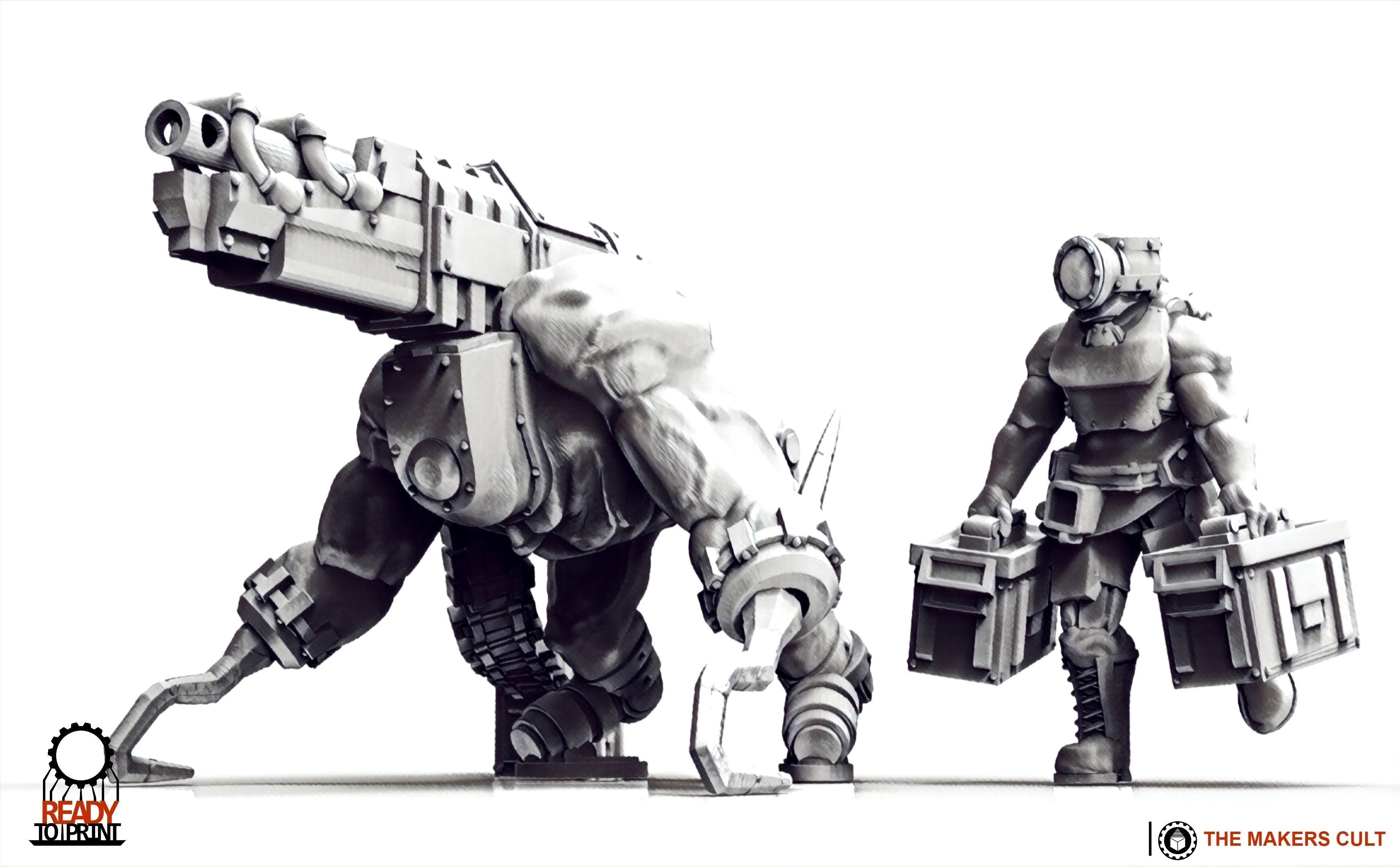 Cyberzerkers - Heavy Weapon Squads 3D print model_7