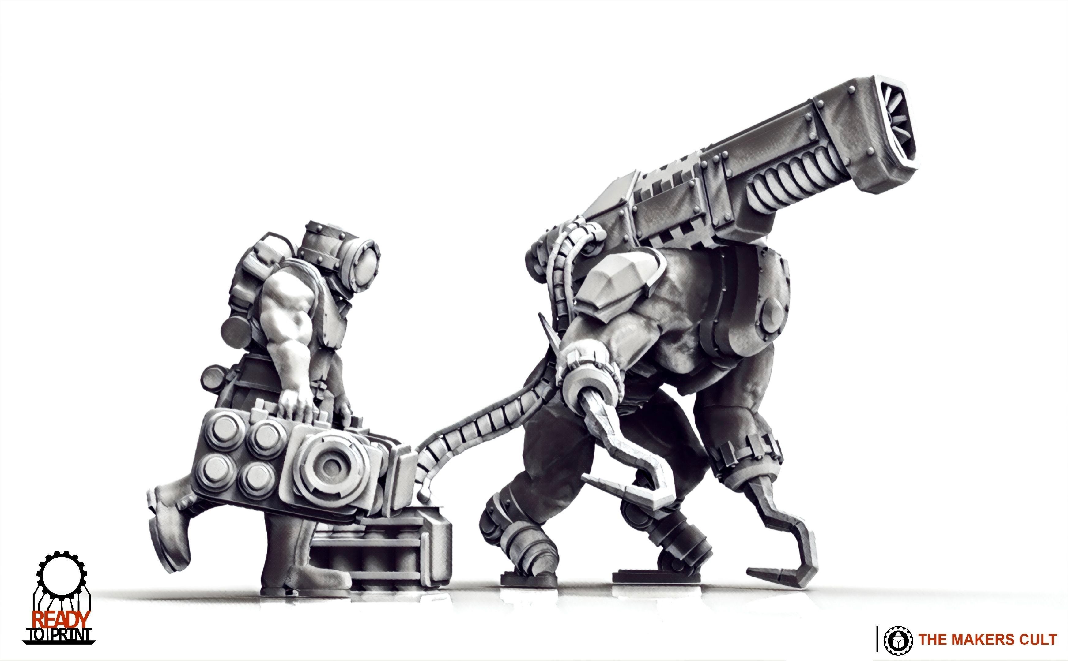 Cyberzerkers - Heavy Weapon Squads 3D print model_8