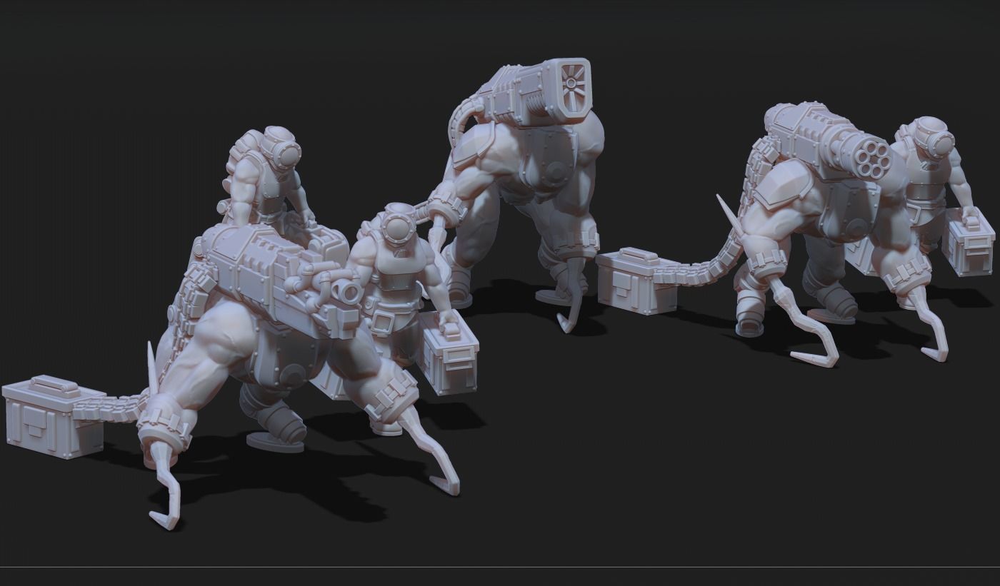 Cyberzerkers - Heavy Weapon Squads 3D print model_5