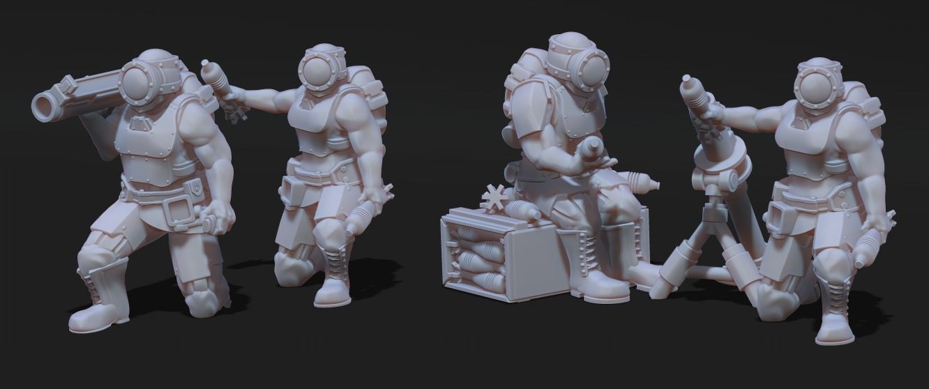 Cyberzerkers - Heavy Weapon Squads 3D print model_4