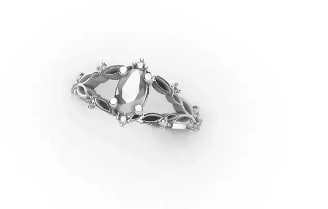 anillo hoja  de alejandria 3D print model