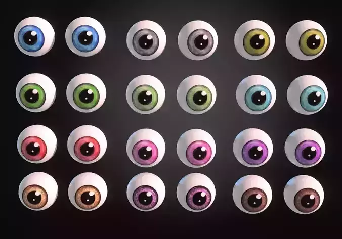 12 eyeballs pair pack