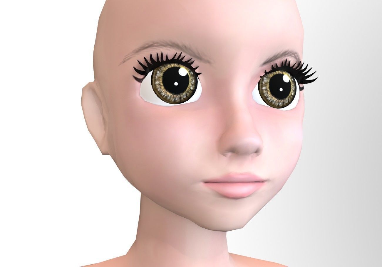 12 eyeballs pair pack Low-poly 3D model_11