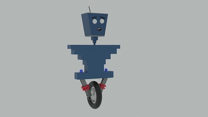 Mr Robot Free low-poly 3D model