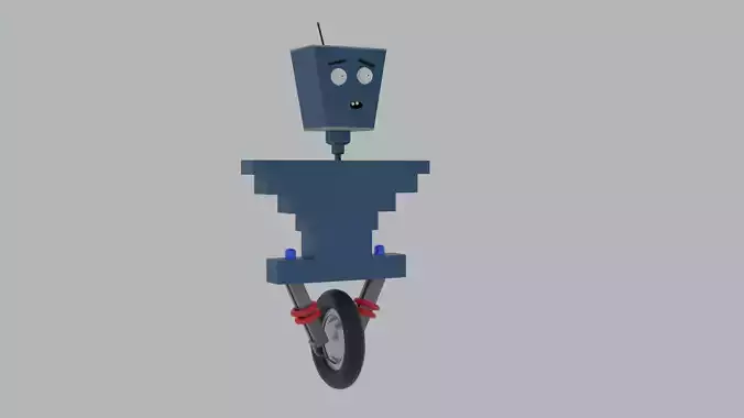Mr Robot Free low-poly 3D model